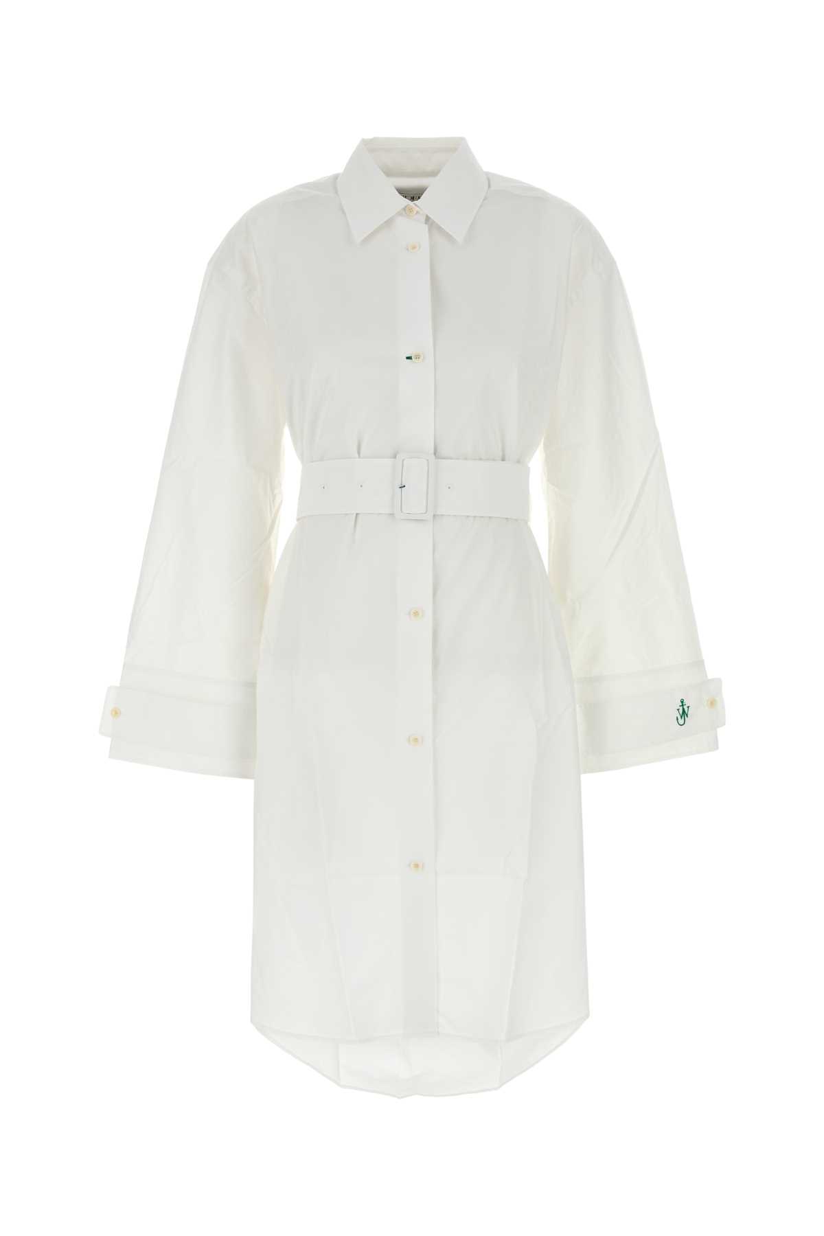 J. W. Anderson White Poplin Shirt Dress
