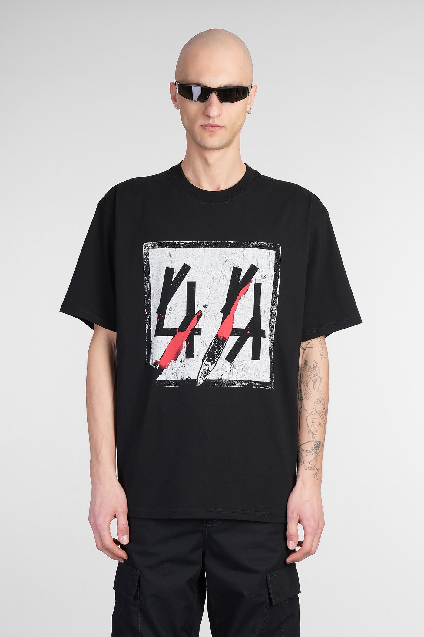 44 Label Group T-shirt In Black Cotton