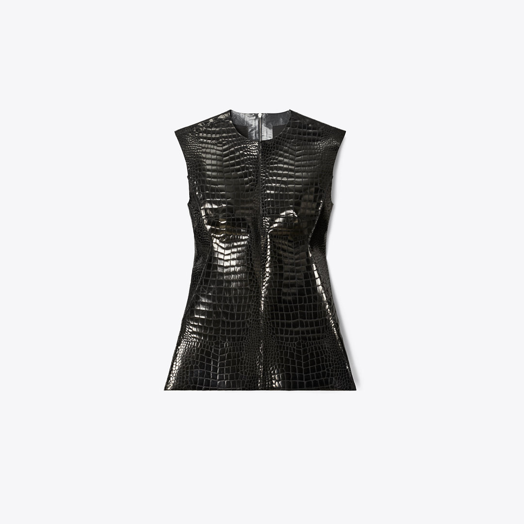 Tory Burch Faux Croc Top