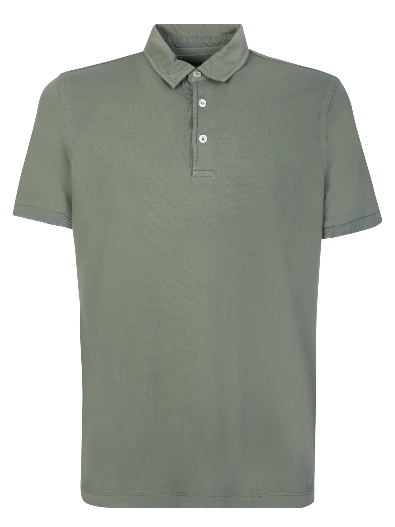 Original Vintage Style Military Green Polo Shirt