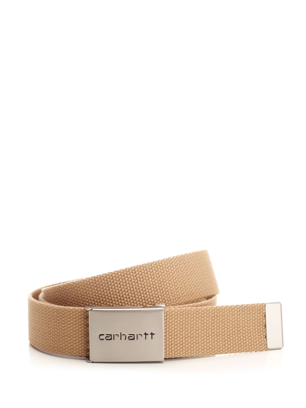Carhartt Beige clip Chrome Belt
