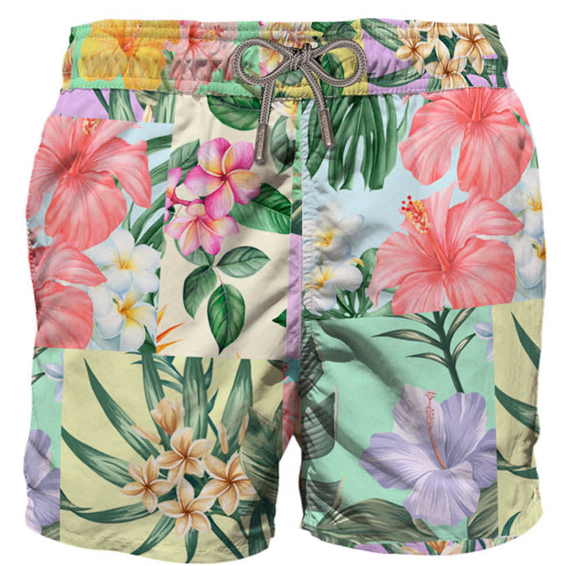 MC2 Saint Barth Patchflower Mid-length Swim Shorts
