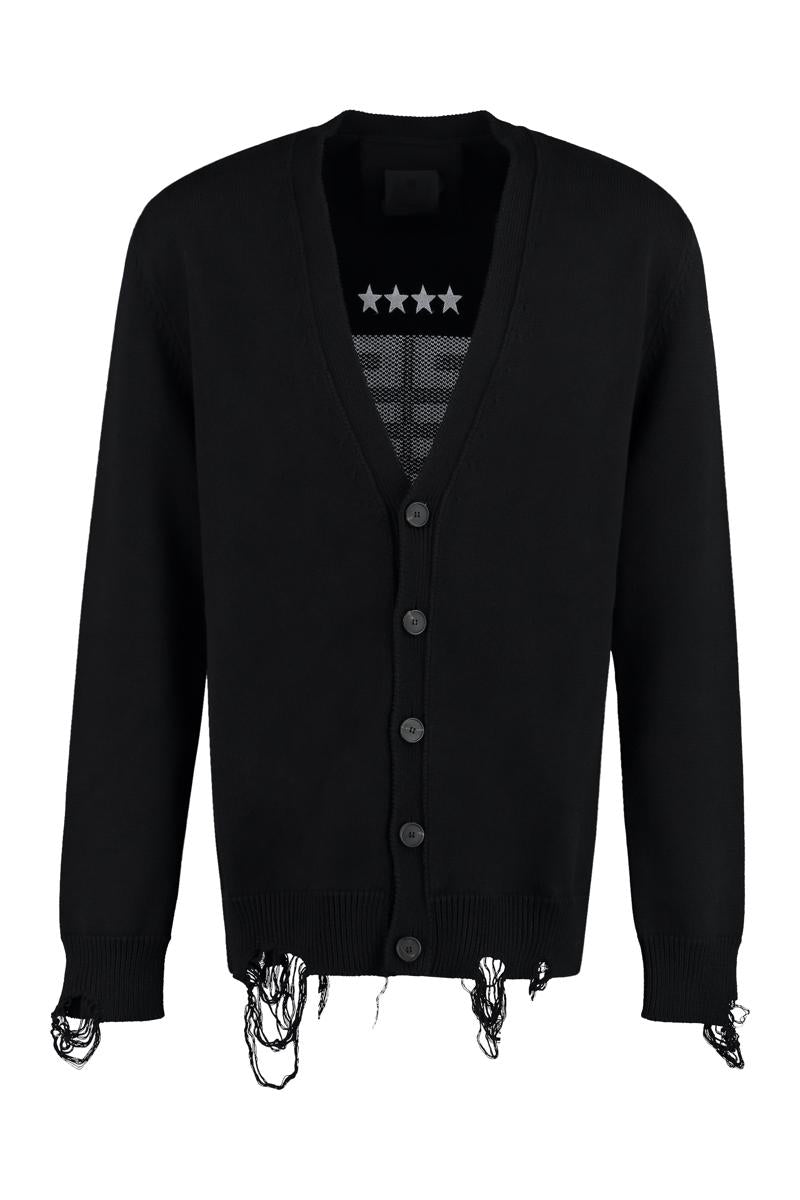 Givenchy 嵌花细节棉质开衫