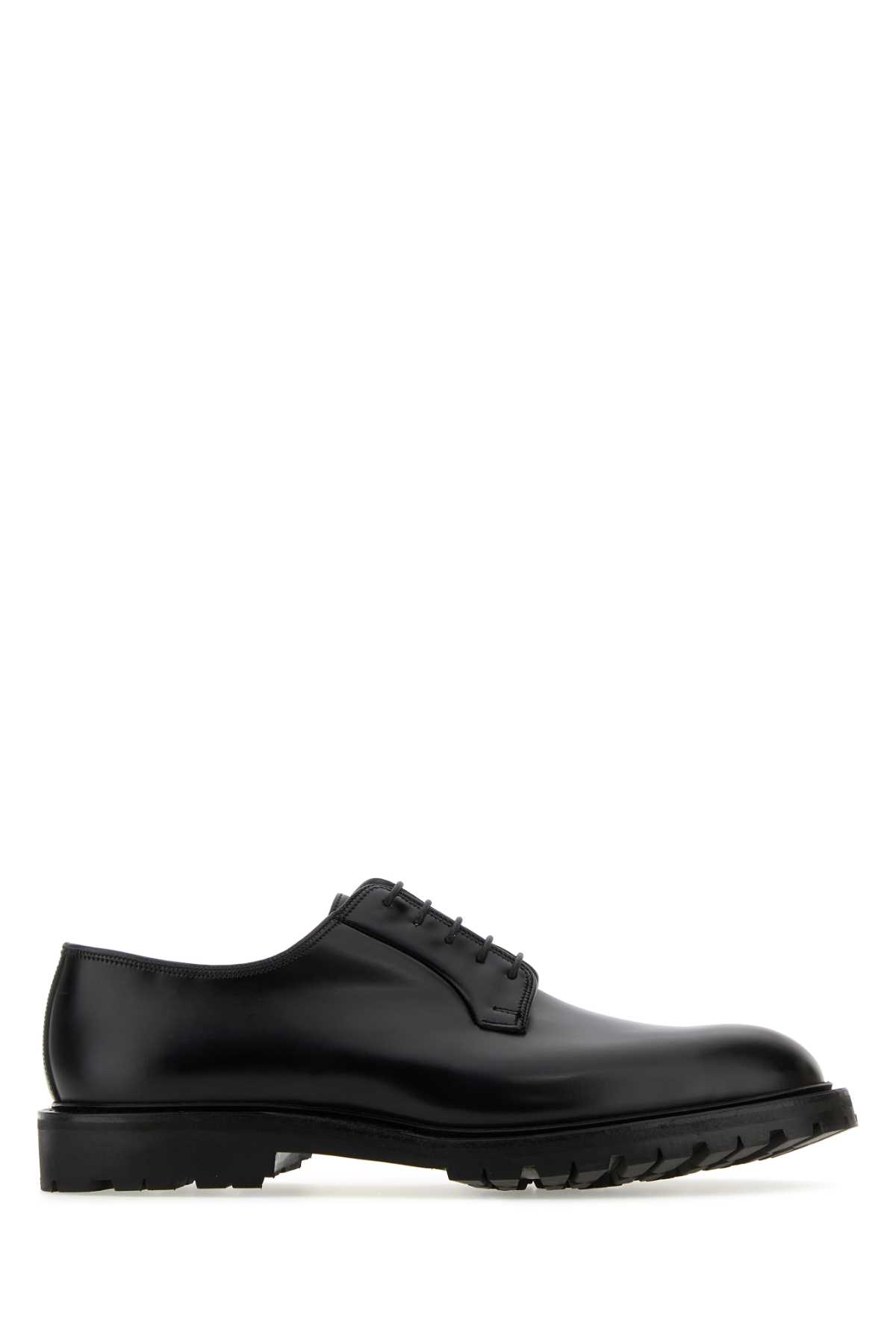 Crockett & Jones Black Leather Lanark 3 Lace-up Shoes
