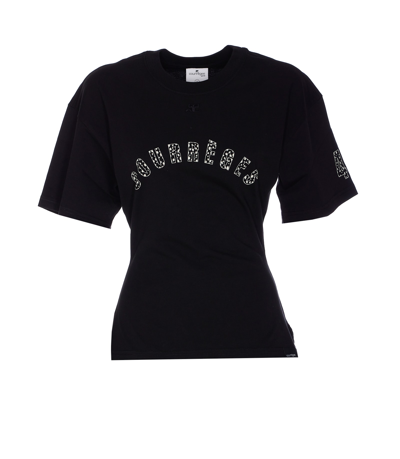 Courrèges Waisted Print Logo T-shirt