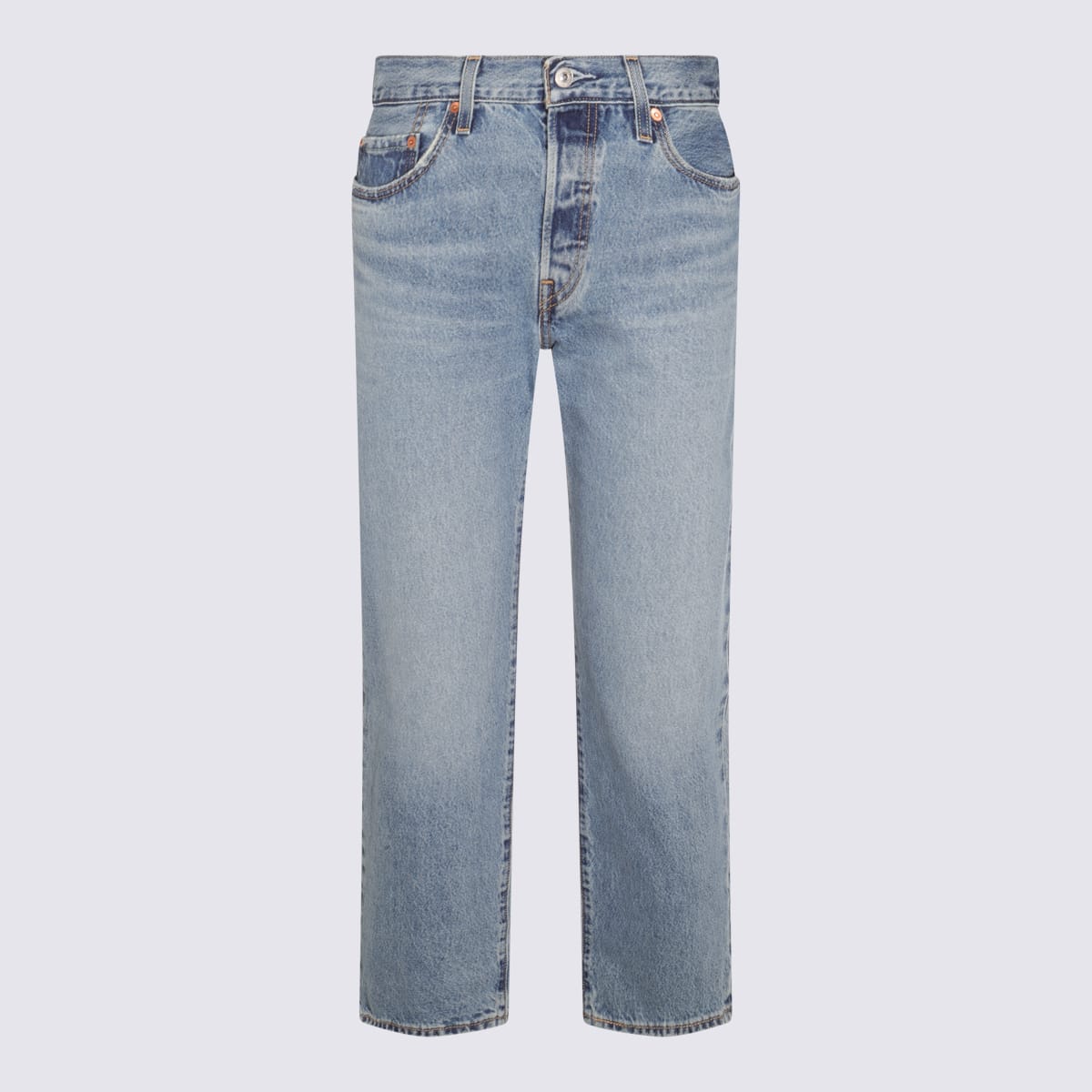Levi's Blue Cotton 501 Jeans