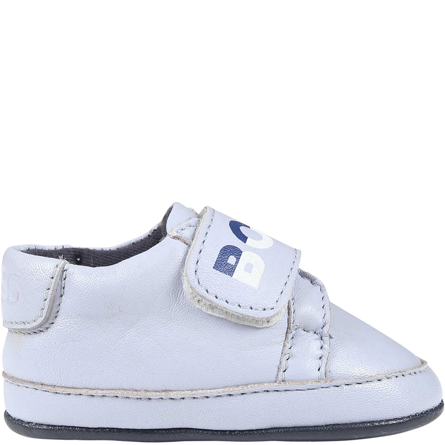 Hugo Boss Light Blue Sneakers For Baby Boy