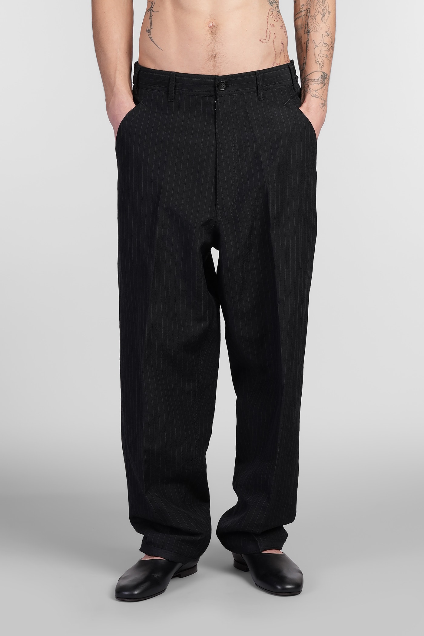 Maison Margiela Pants In Black Wool