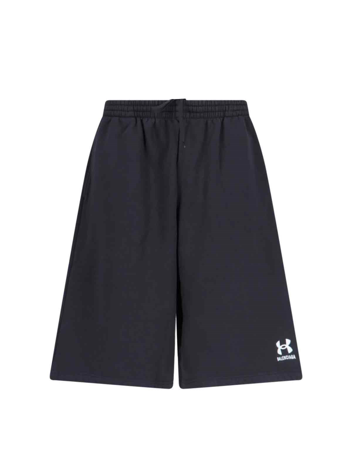 Balenciaga X Under Armour Logo Jogger Shorts