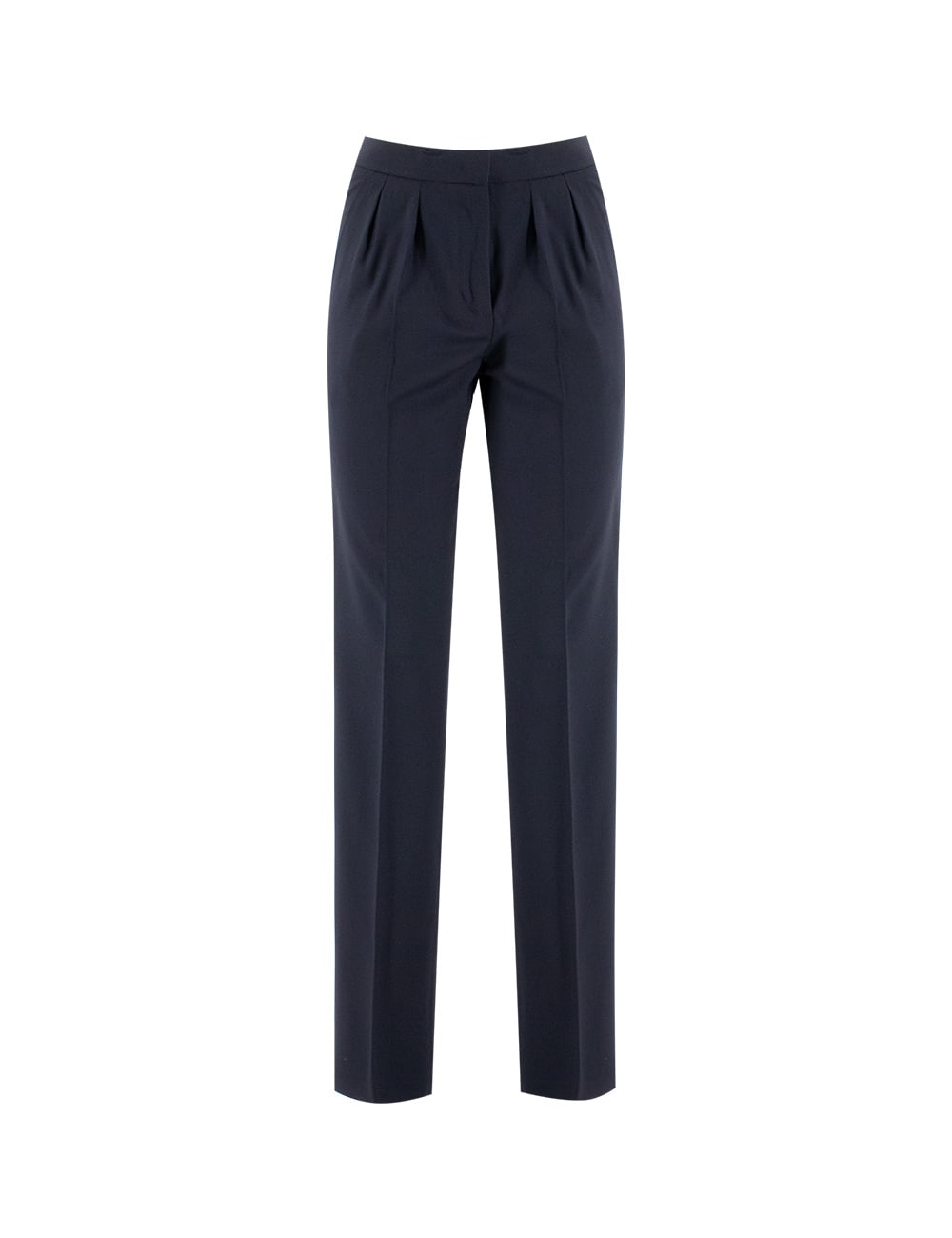 Fabiana Filippi Navy Blue Trousers In Fresh Wool