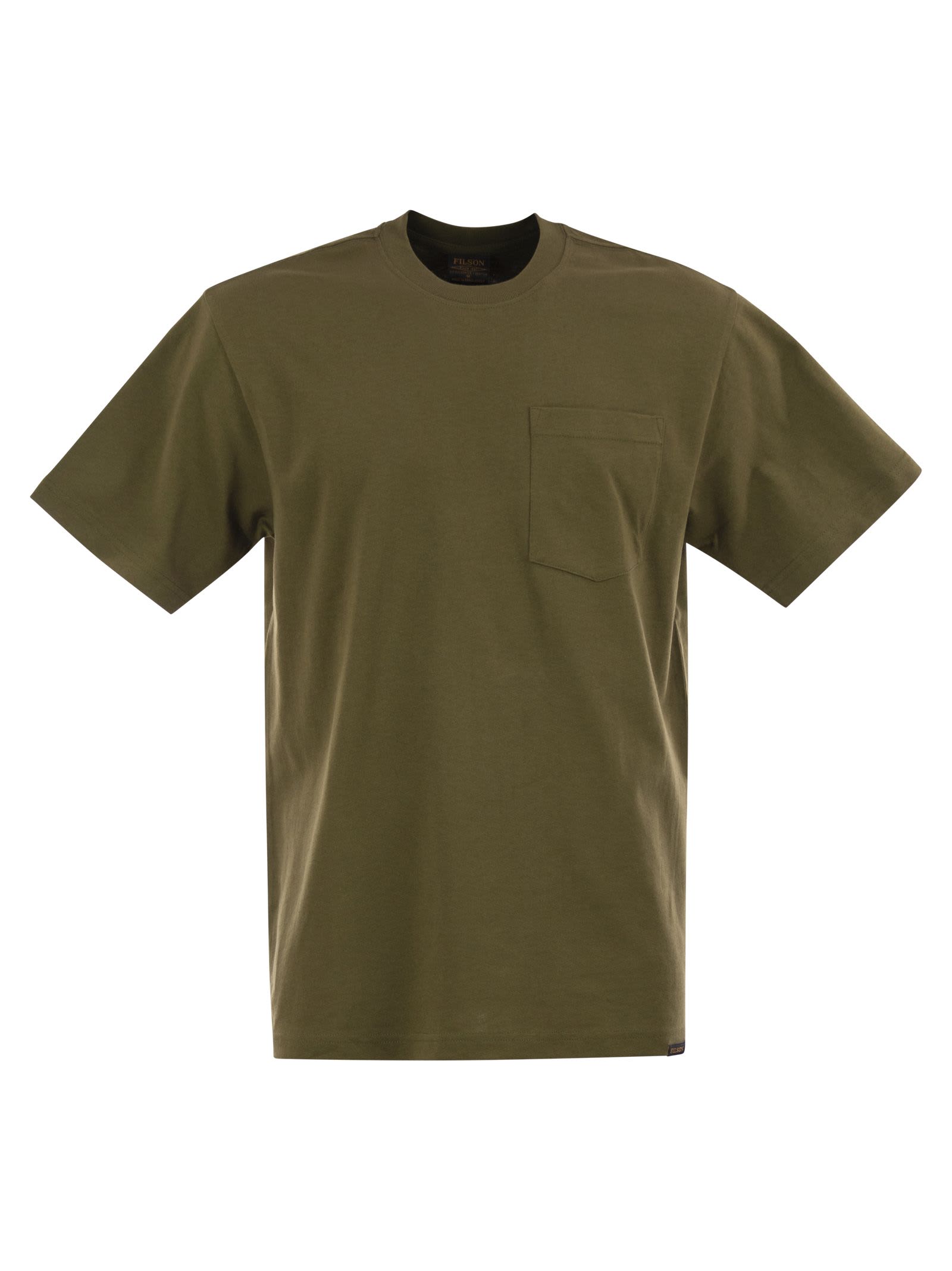 Filson Cotton T-shirt With Breast Pocket