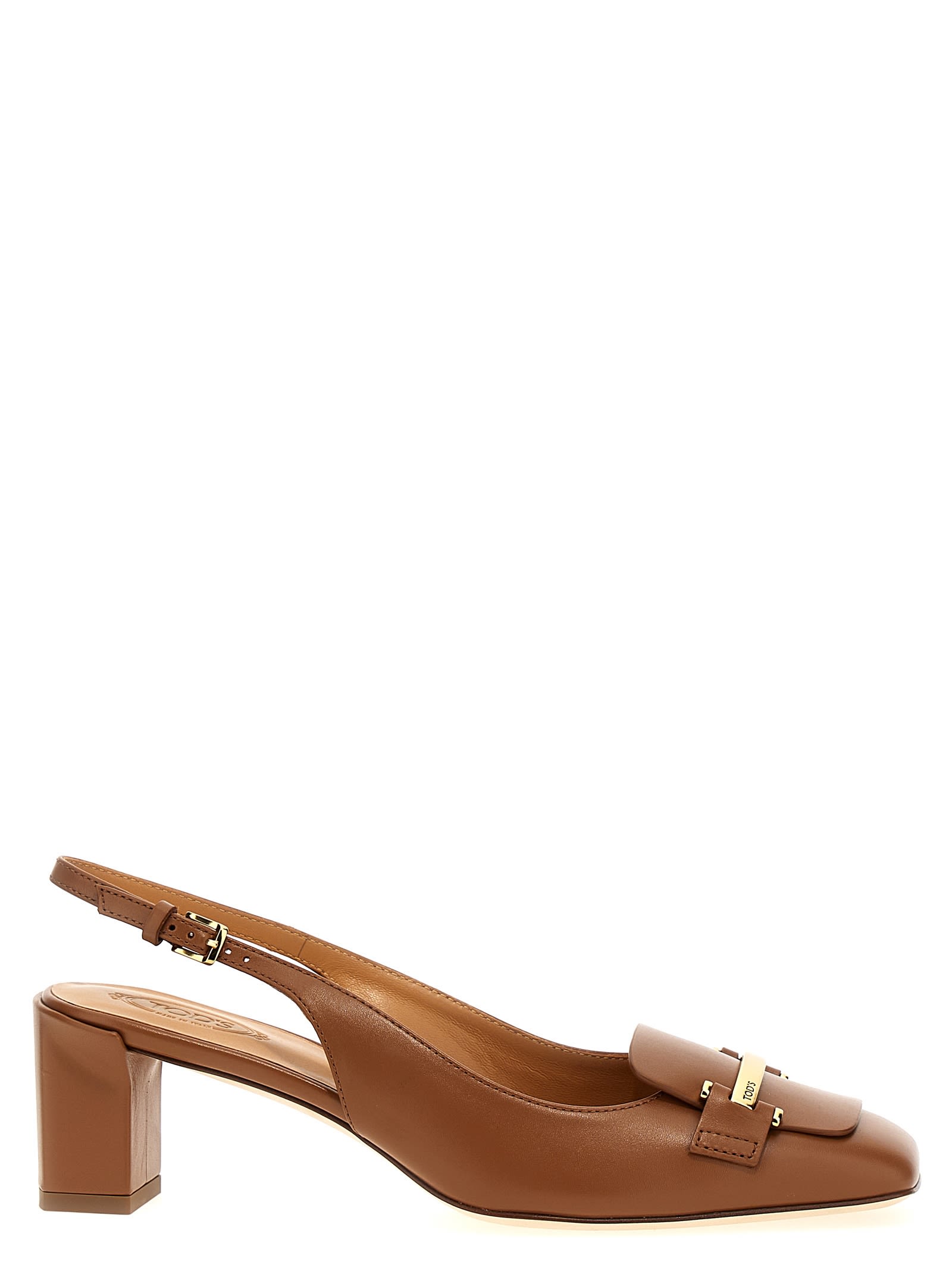 Tod's Slingback Leather Dècolletè