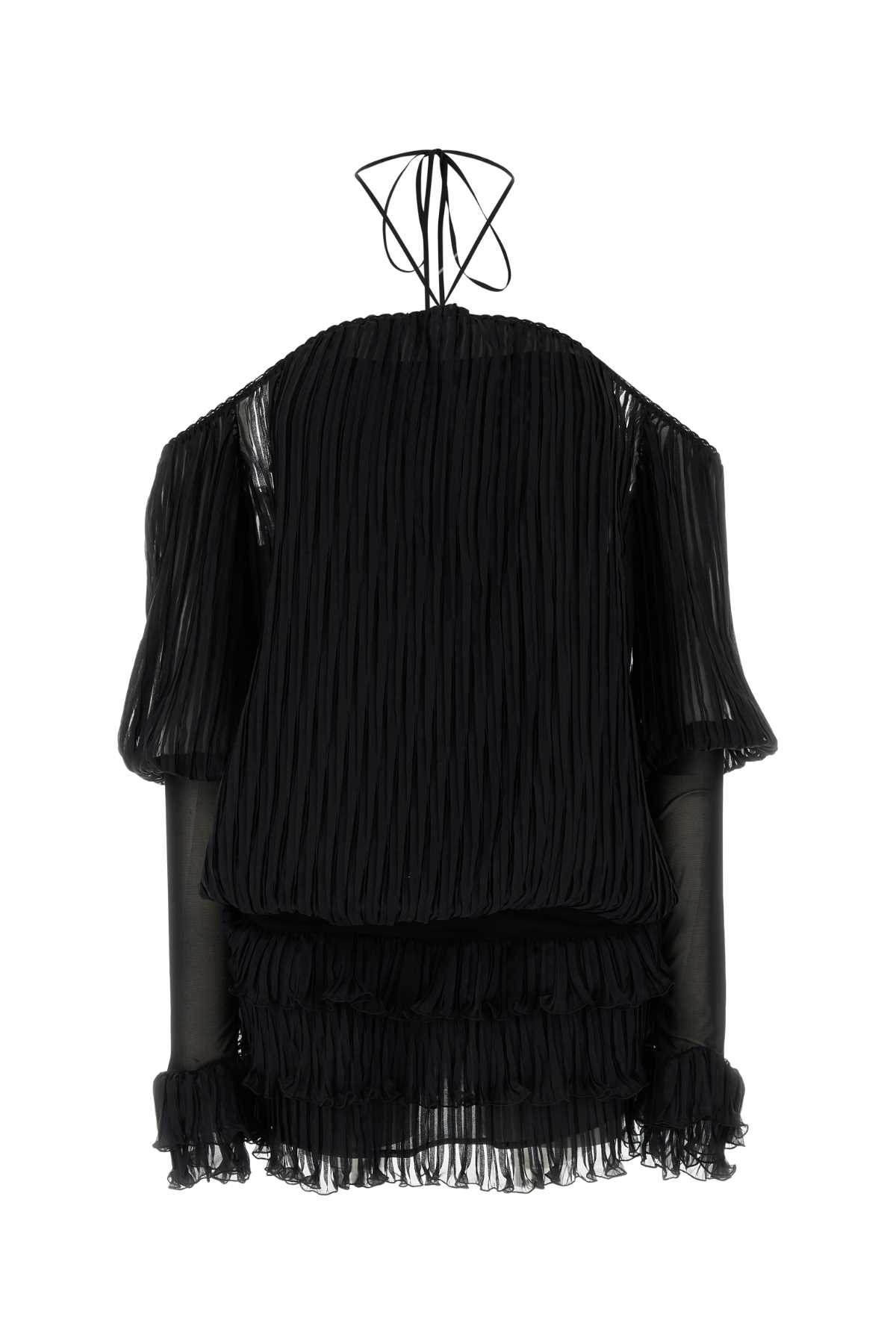 Blumarine Black Silk Mini Dress