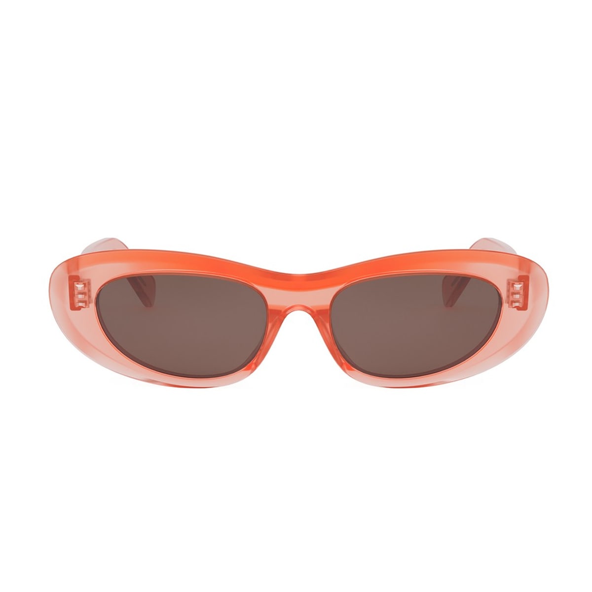 Celine Cl40310u Celine 3 Dots 42e Arancione Lucido Sunglasses
