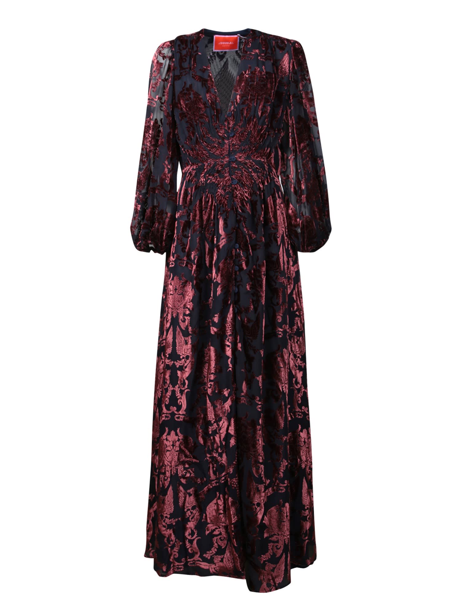La DoubleJ Camerino Long Dress Bordeaux