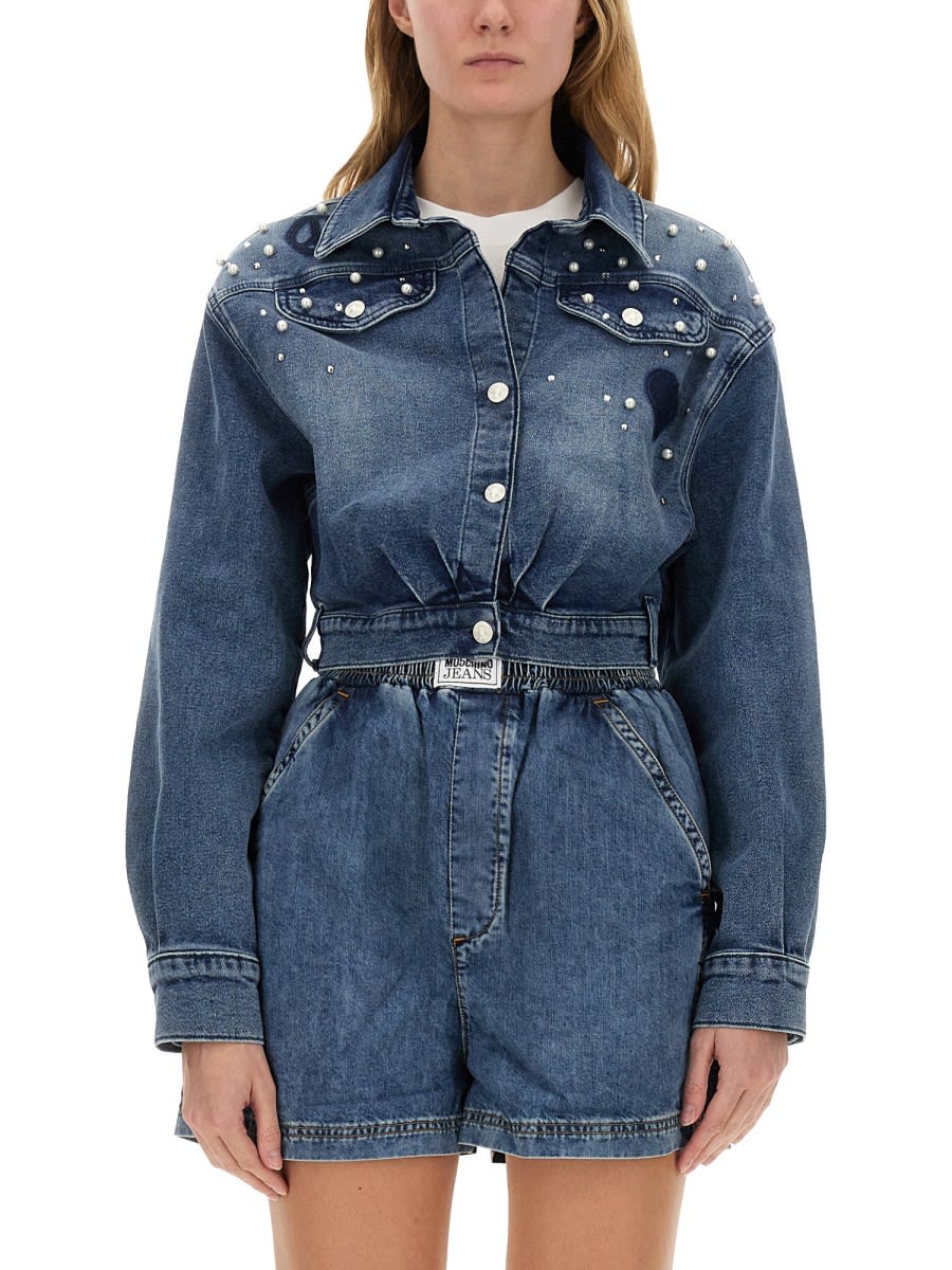 M05CH1N0 Jeans Shirt With Logo