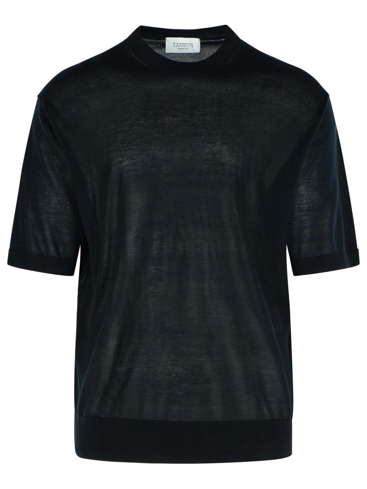 Laneus Black Lyocell Sweater