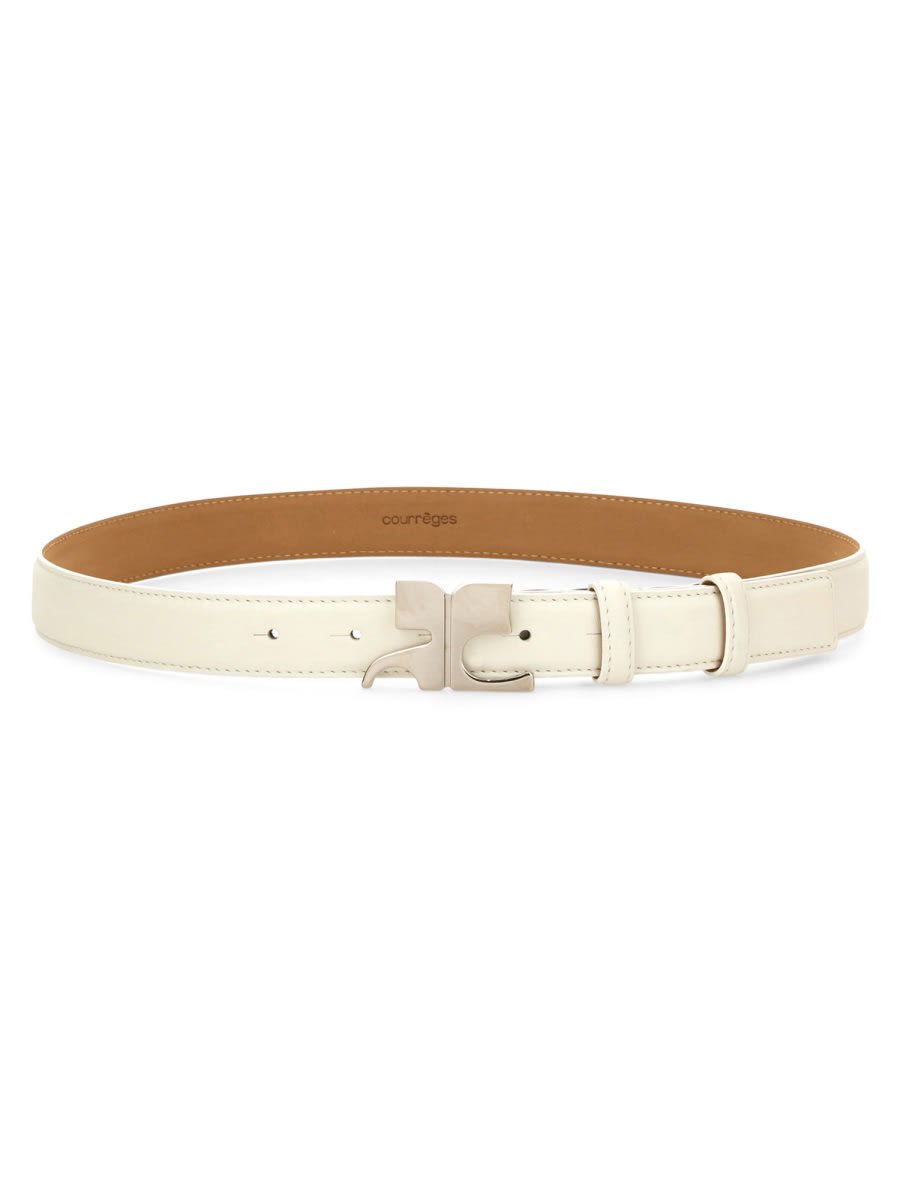 Courrèges Leather ac Belt