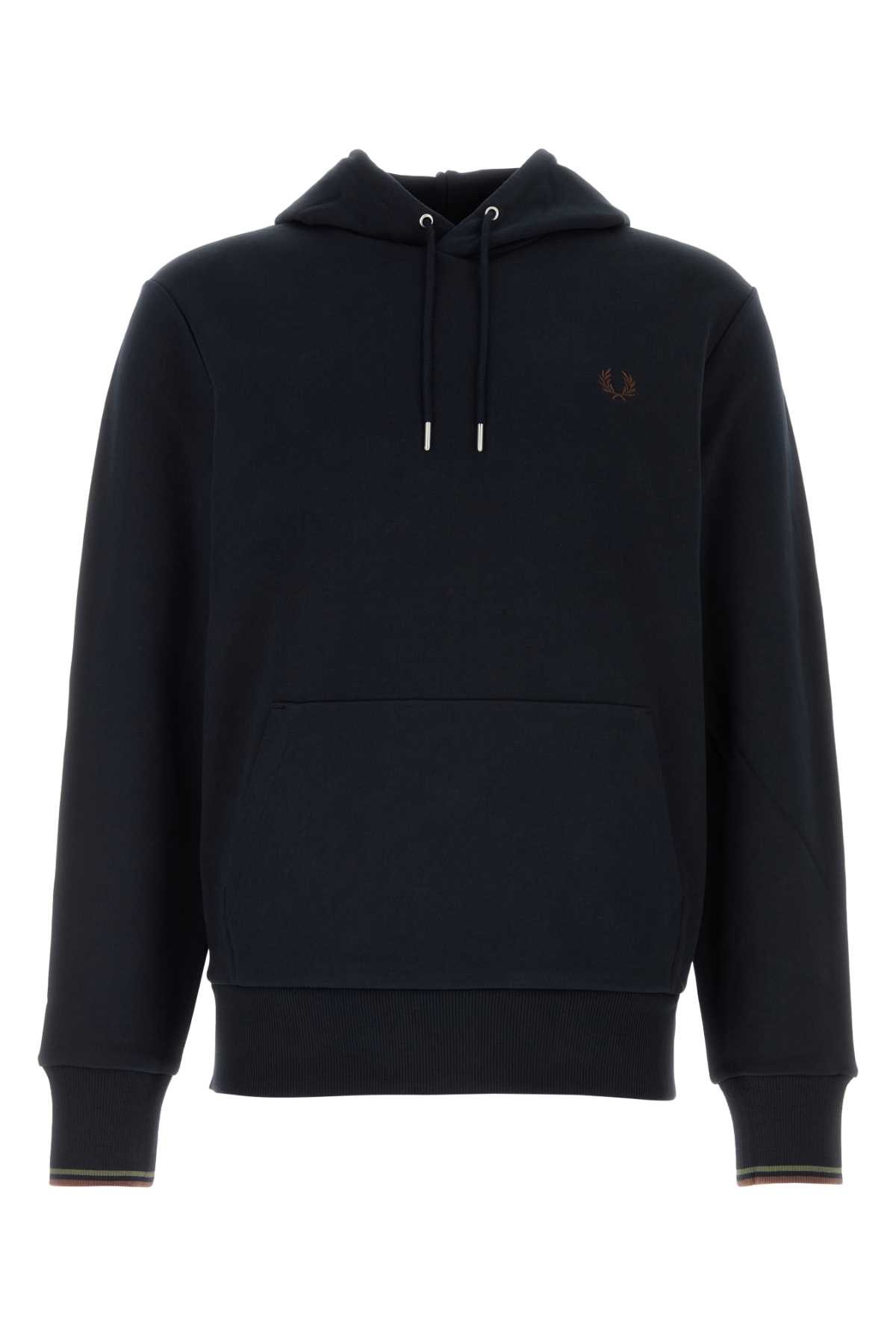 Fred Perry Dark Blue Cotton Sweatshirt