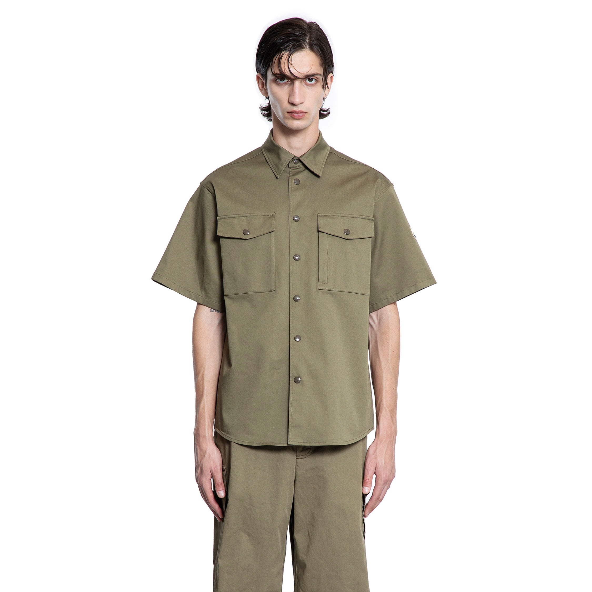 Cotton Gabardine Short Sleeve Shirt