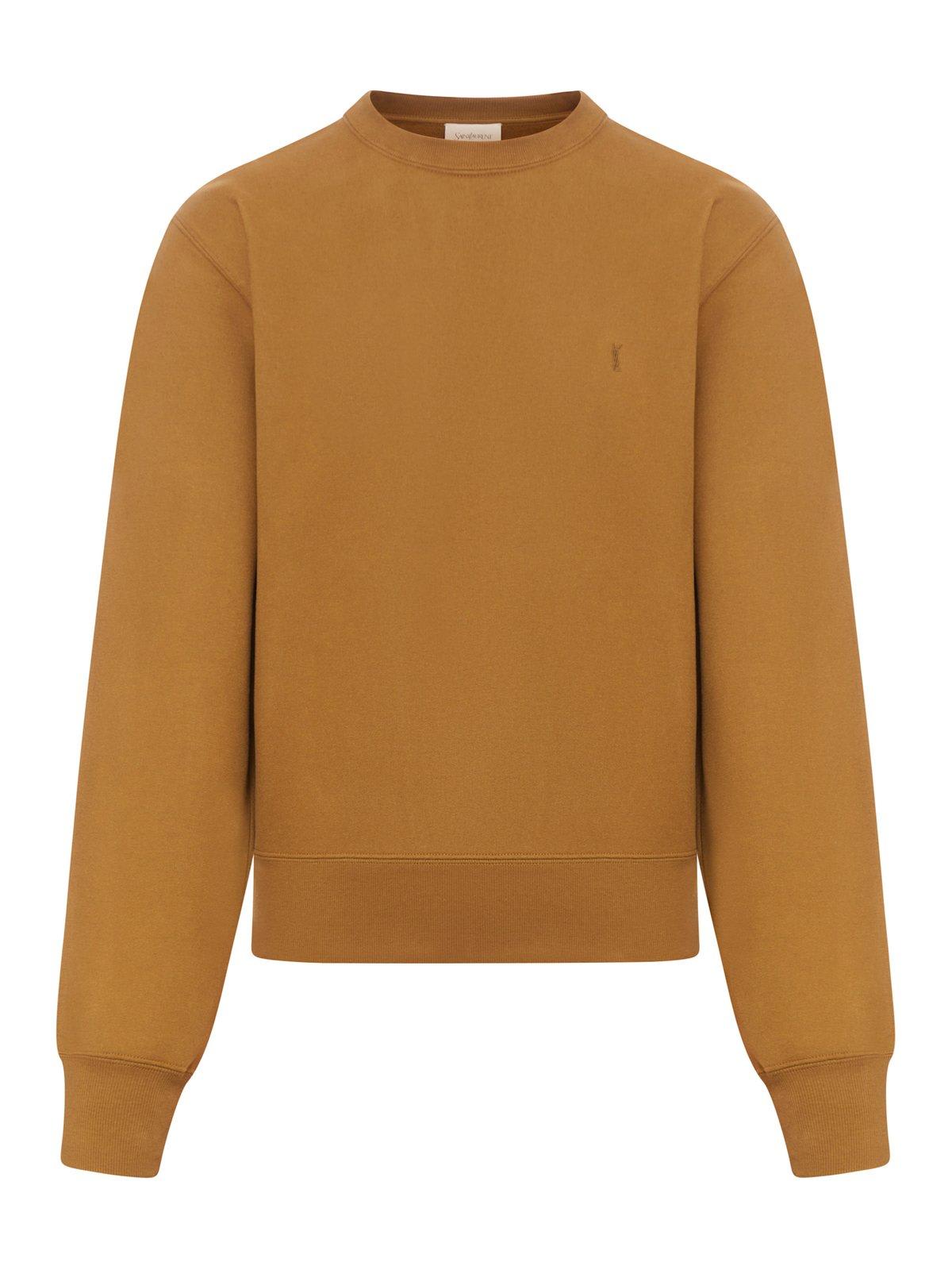 Saint Laurent Cassandre Crew Neck Sweatshirt