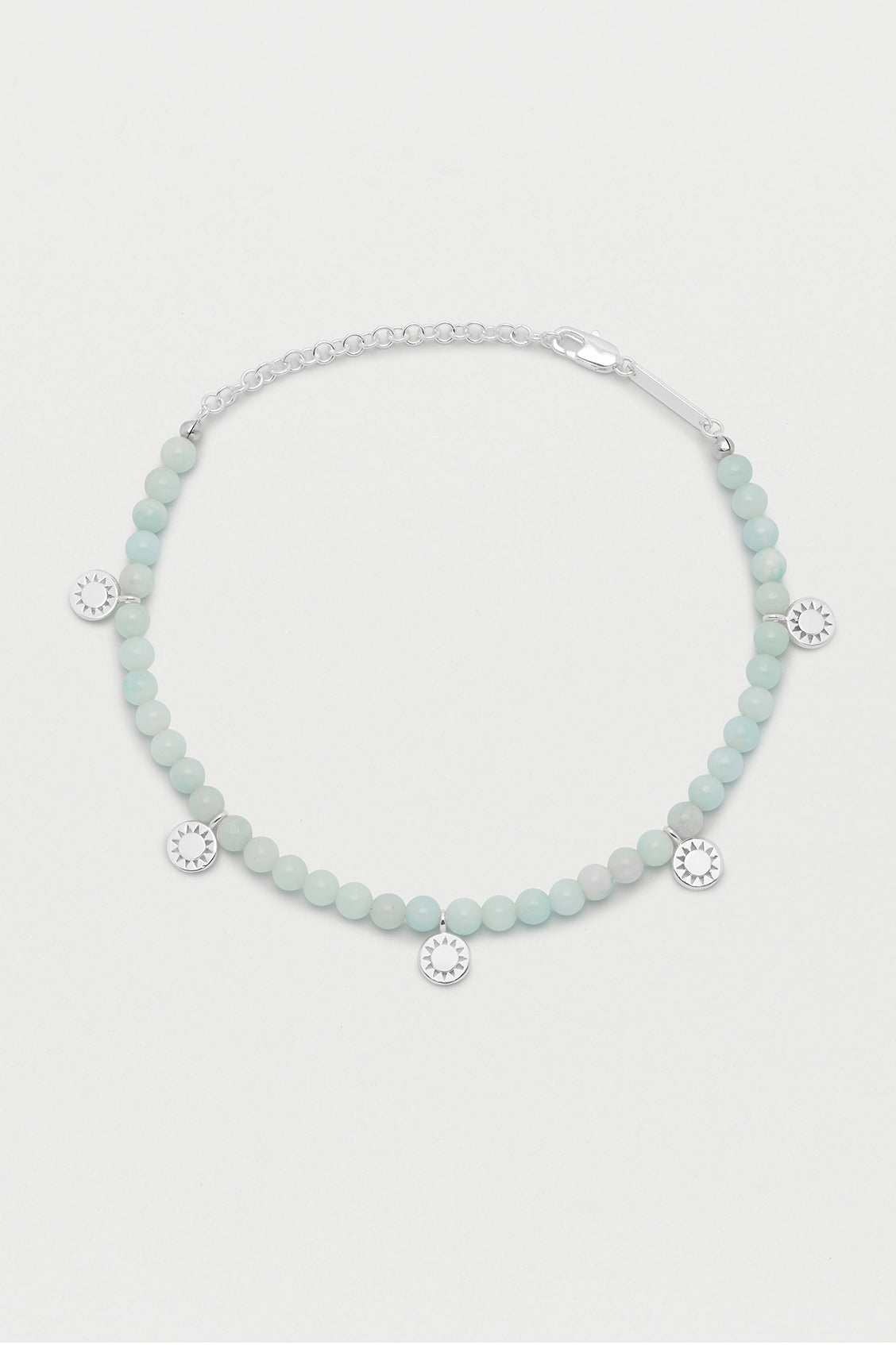 Gemstone Charm Anklet