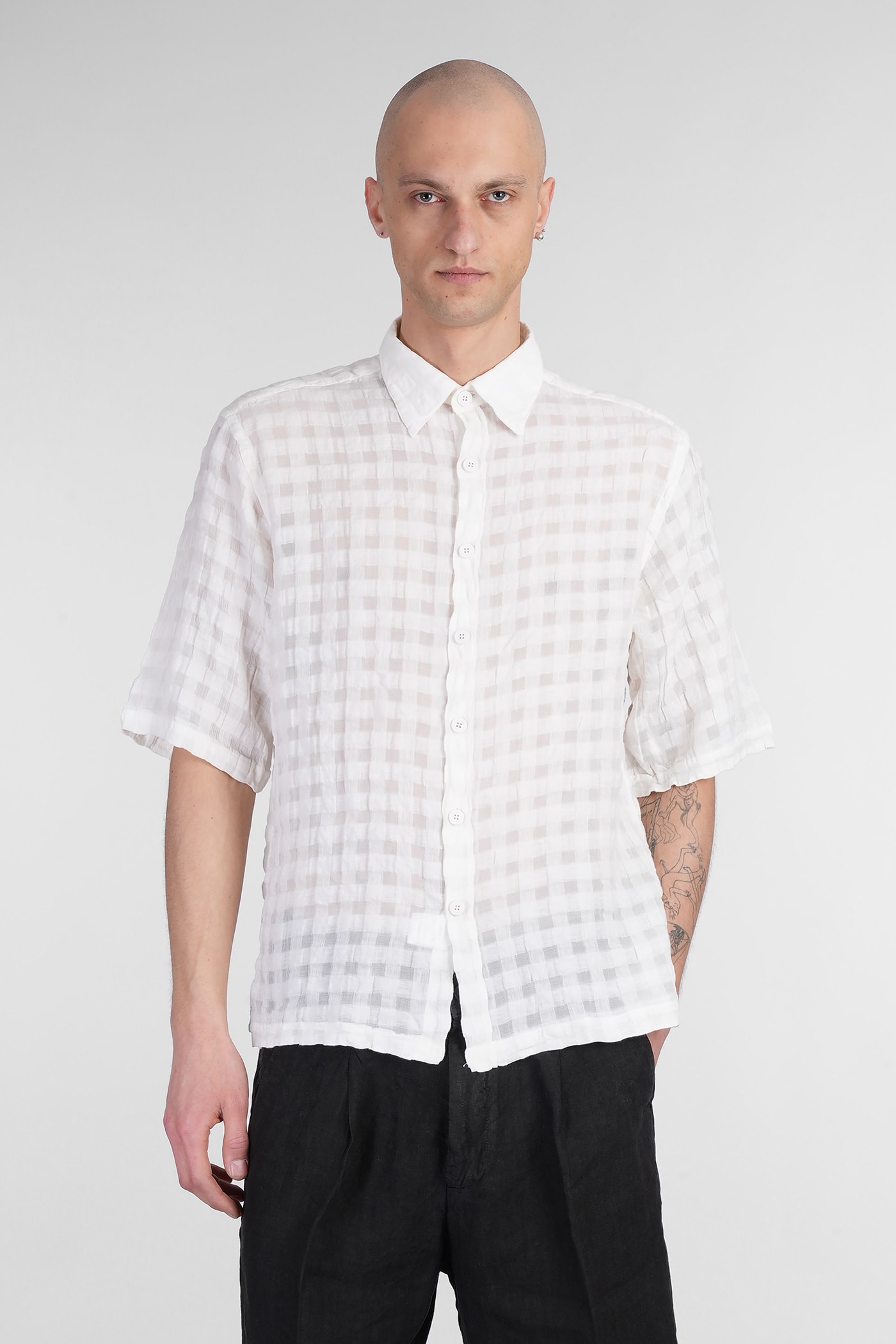 costumein Stefano Shirt In Beige Linen