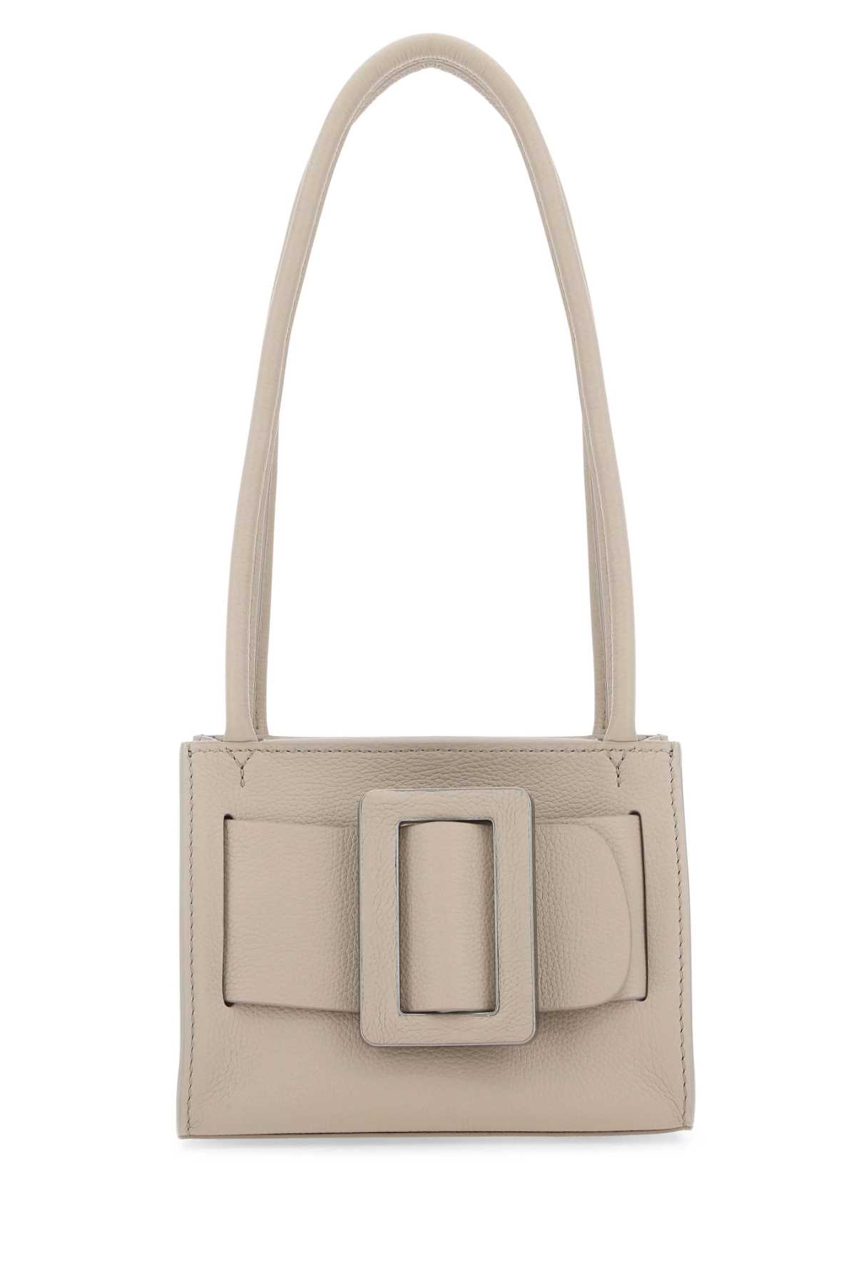 BOYY Dove Grey Leather Bobby 18 Soft Shoulder Bag