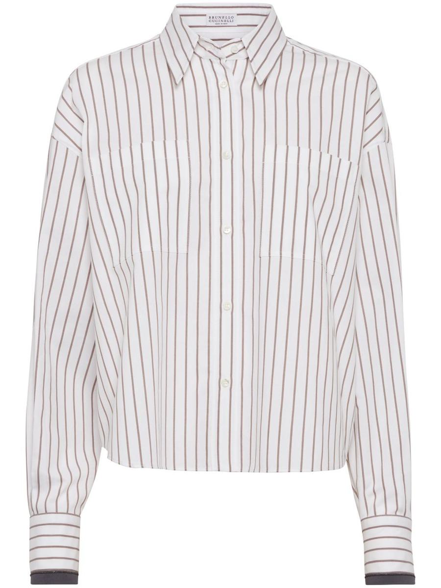 Brunello Cucinelli Striped Cotton Shirt