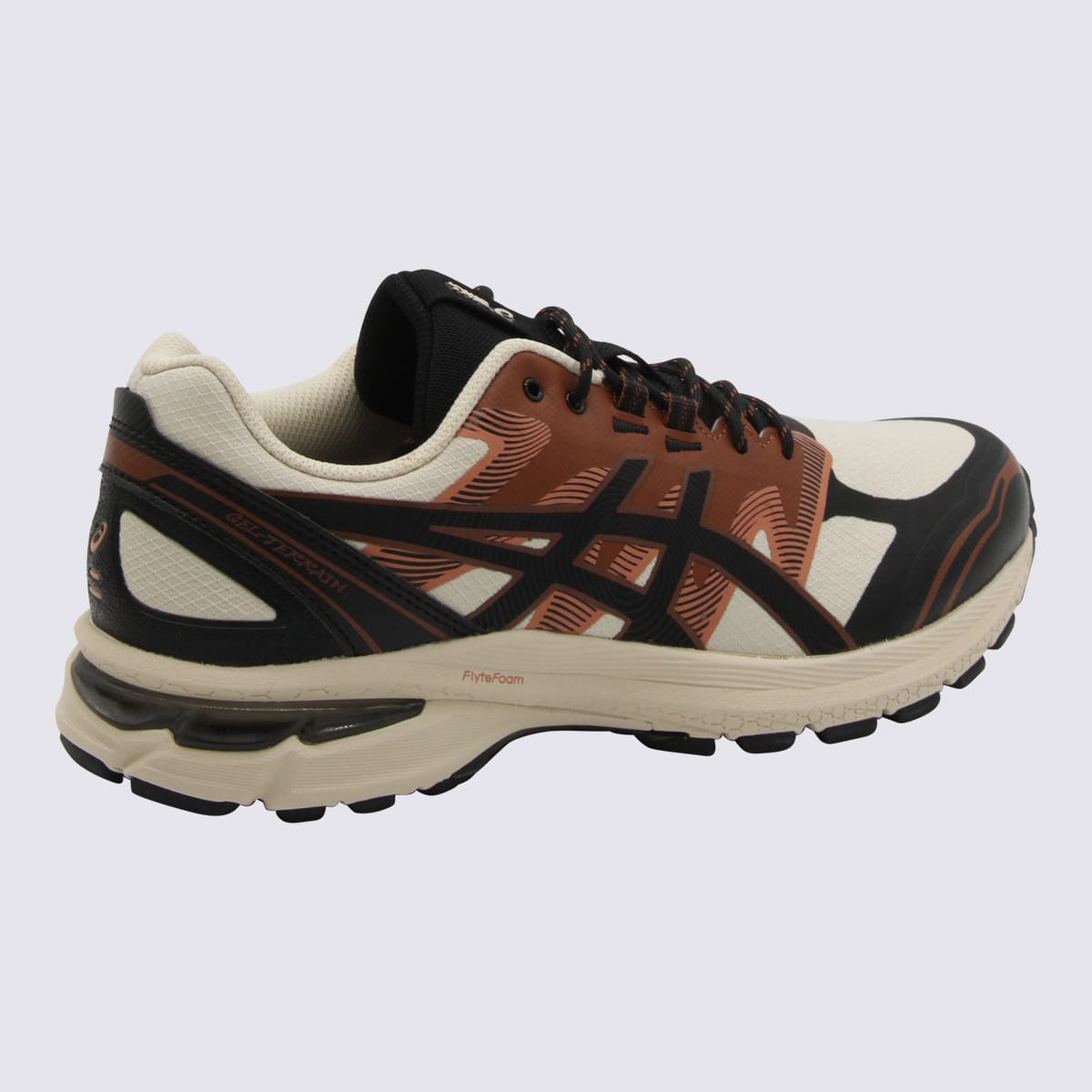 Asics Vanilla And Black Terrain Gel Sneakers