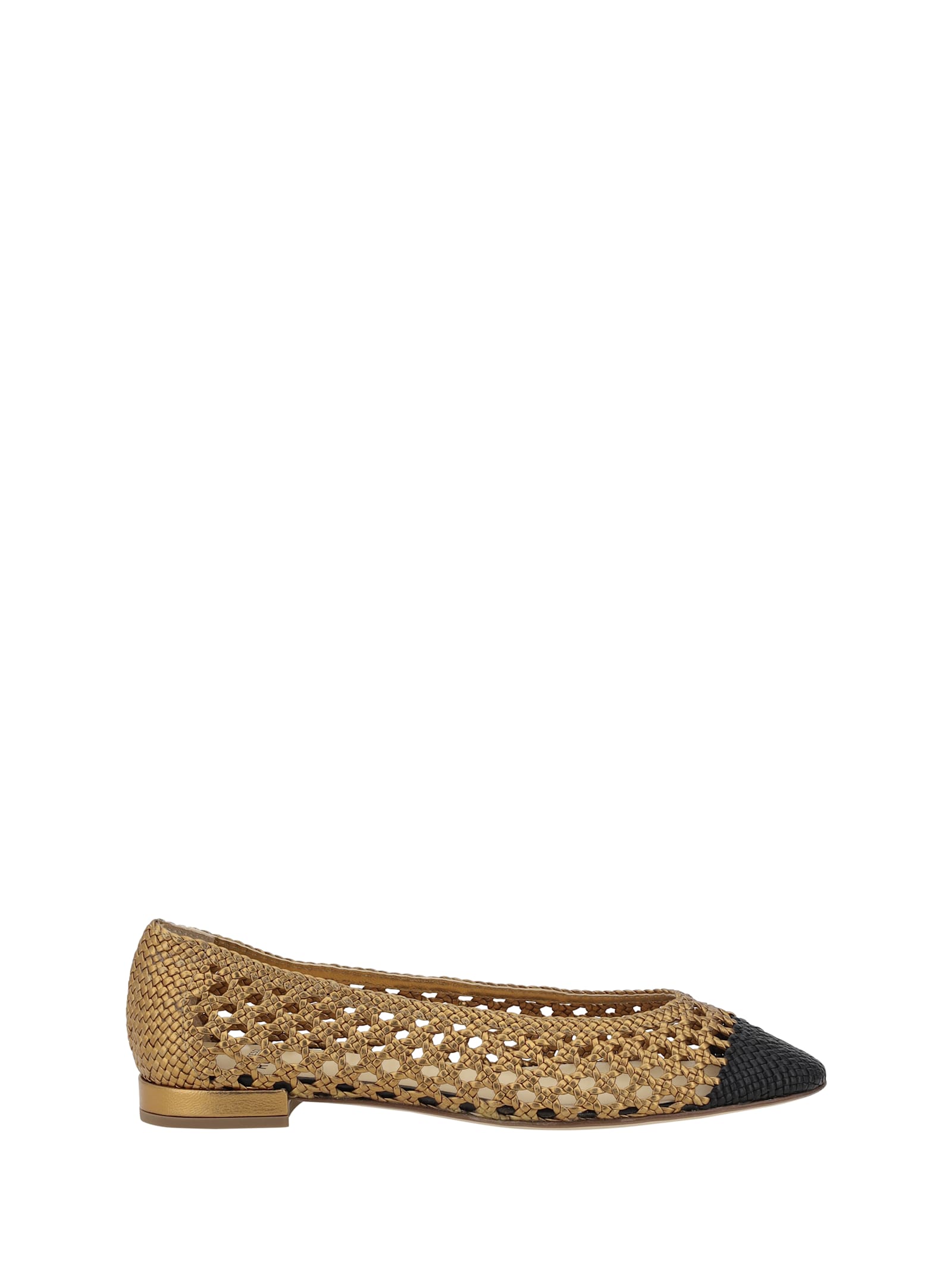 Francesco Russo Woven Ballerinas
