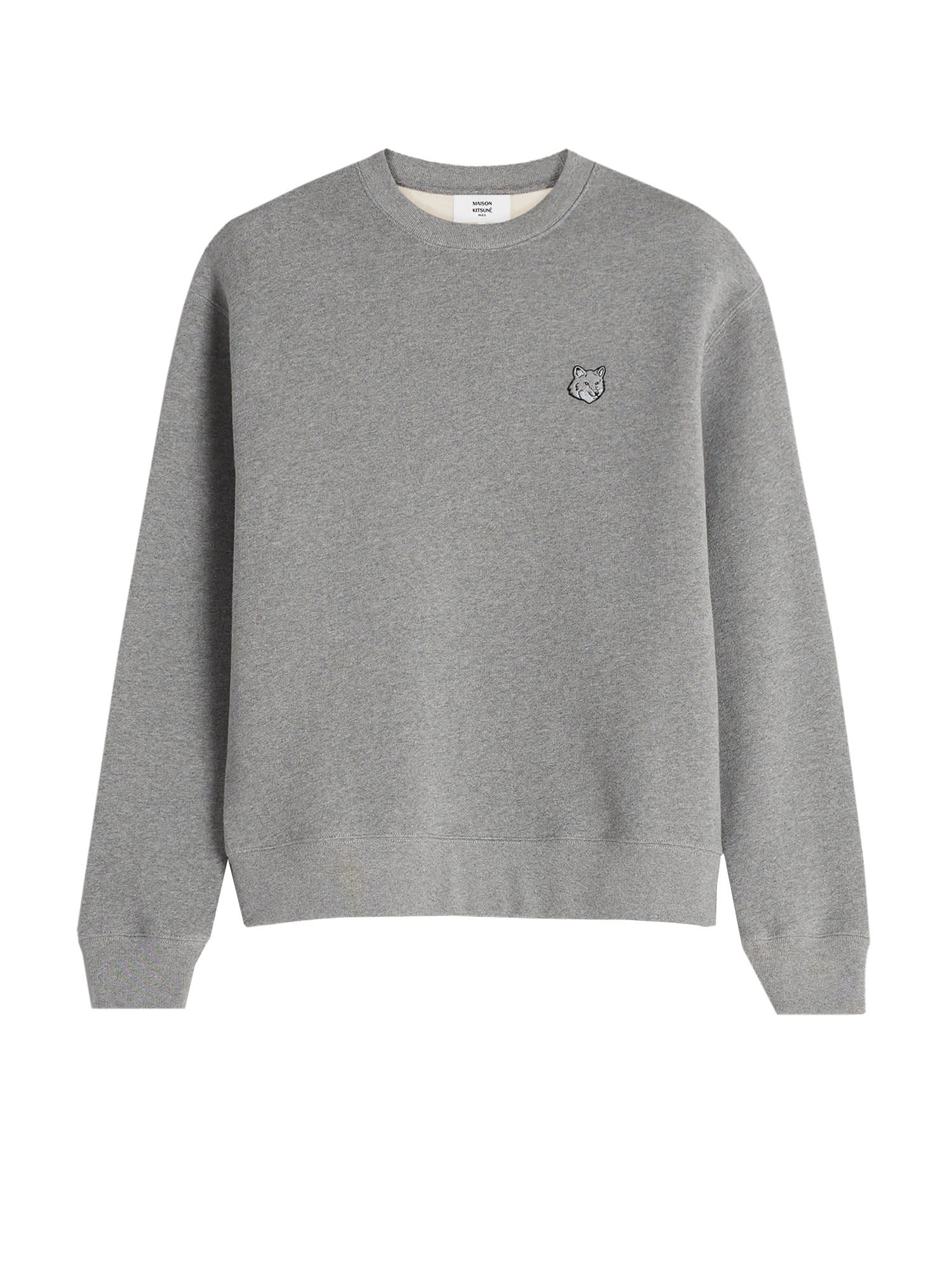 Maison Kitsuné Cotton Sweatshirt With Bold Fox Head Patch