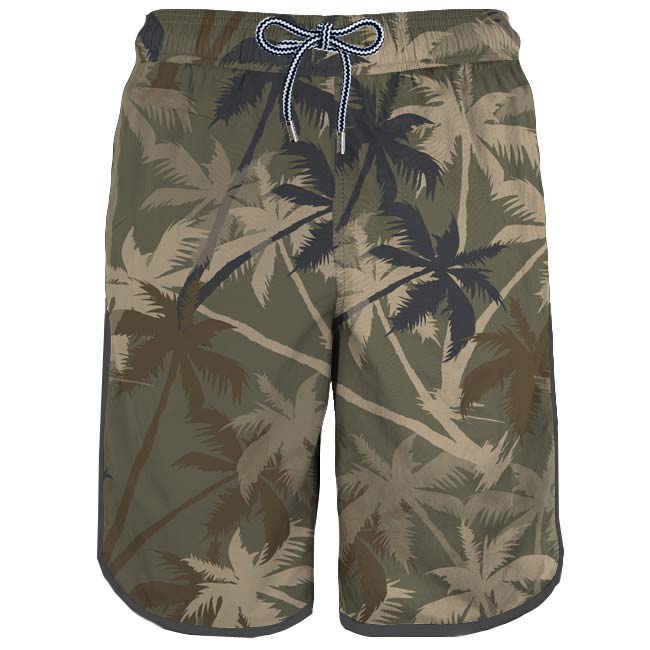 MC2 Saint Barth Boardshorts With Palms Print