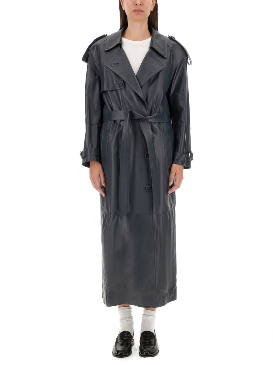 Salvatore Santoro Leather Trench Coat