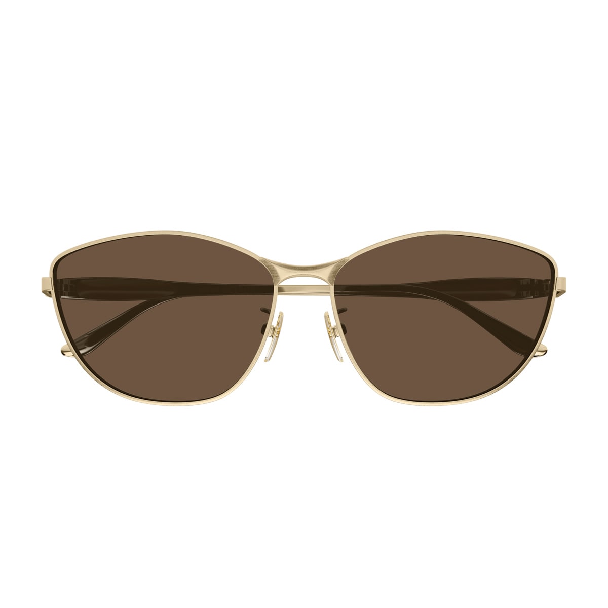 Balenciaga Eyewear Balenciaga Bb0358sk Linea Extreme 003 Gold Brown Sunglasses