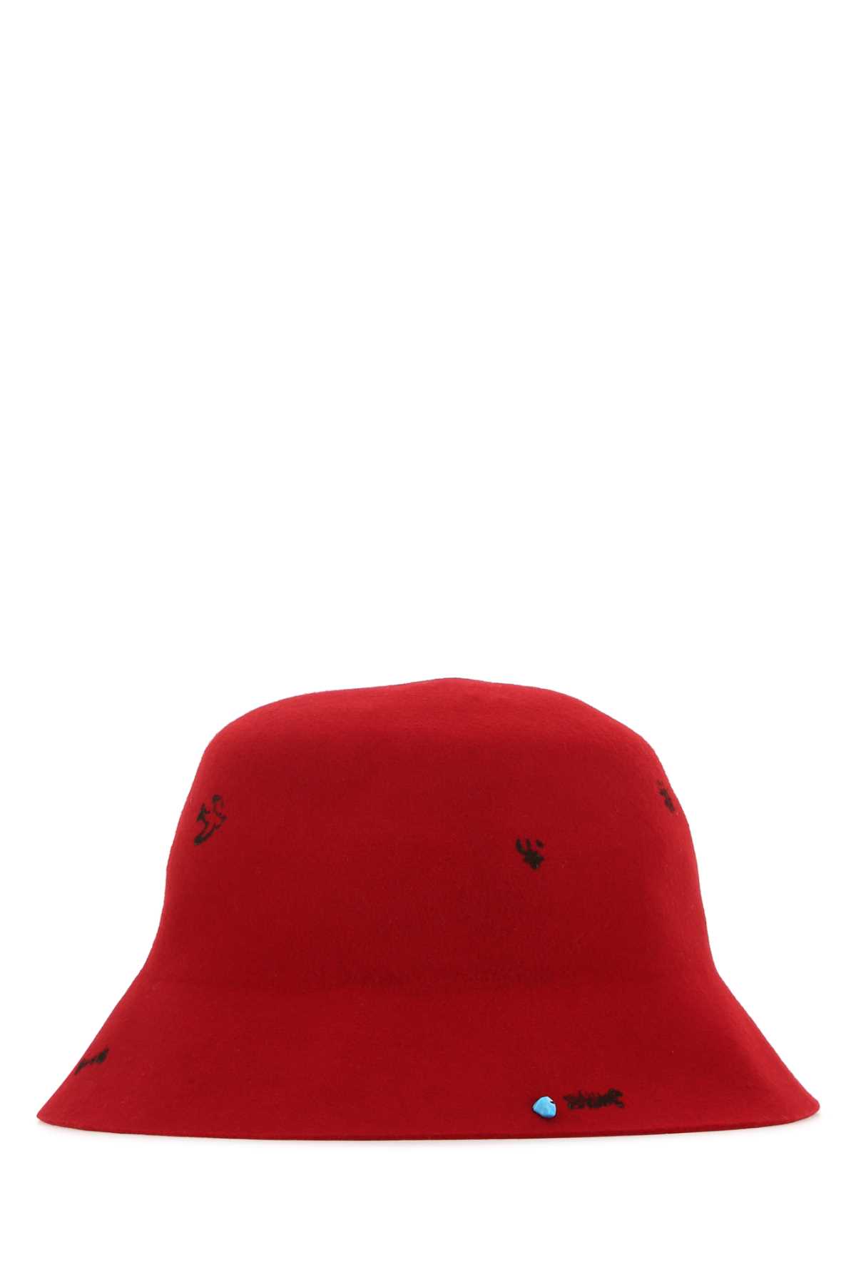 Super Duper Hats Red Felt Freya Bucket Hat
