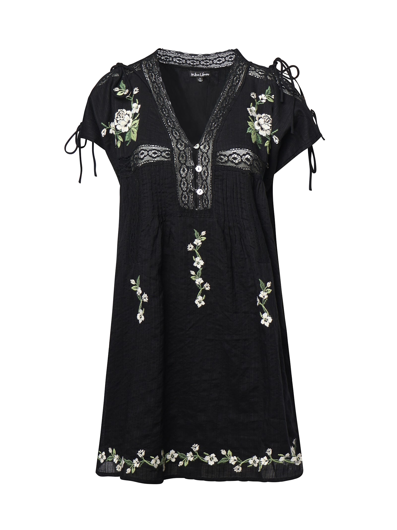 For Love & Lemons Jolene Embroidered Mini Dress
