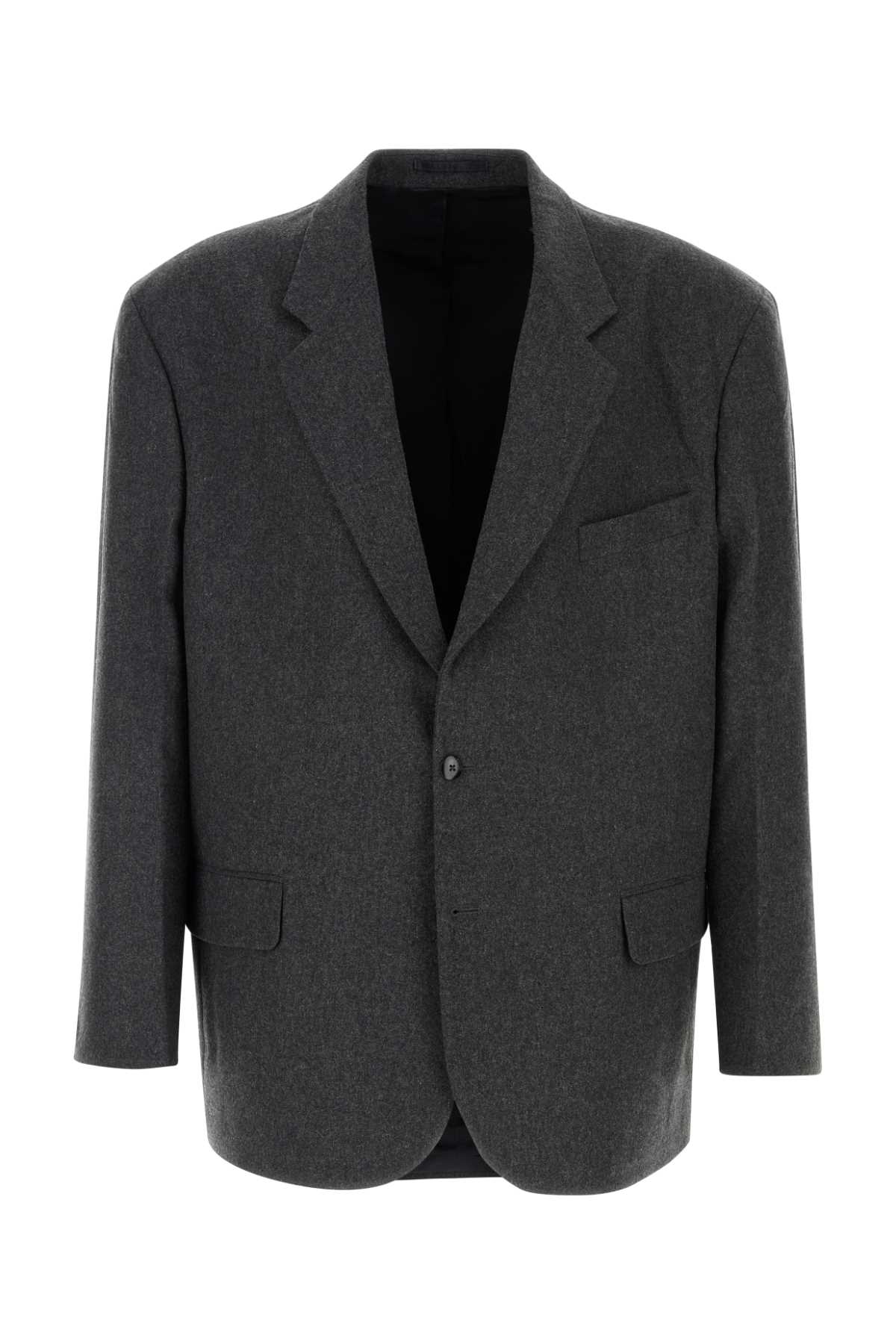 Random Identities Graphite Wool Blend Blazer