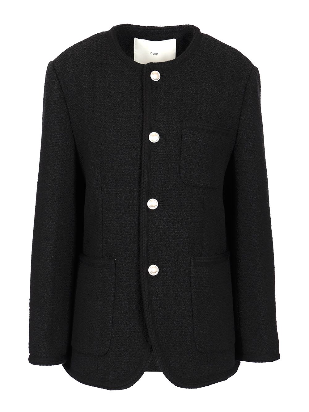 Dunst Collarless Tweed Jacket