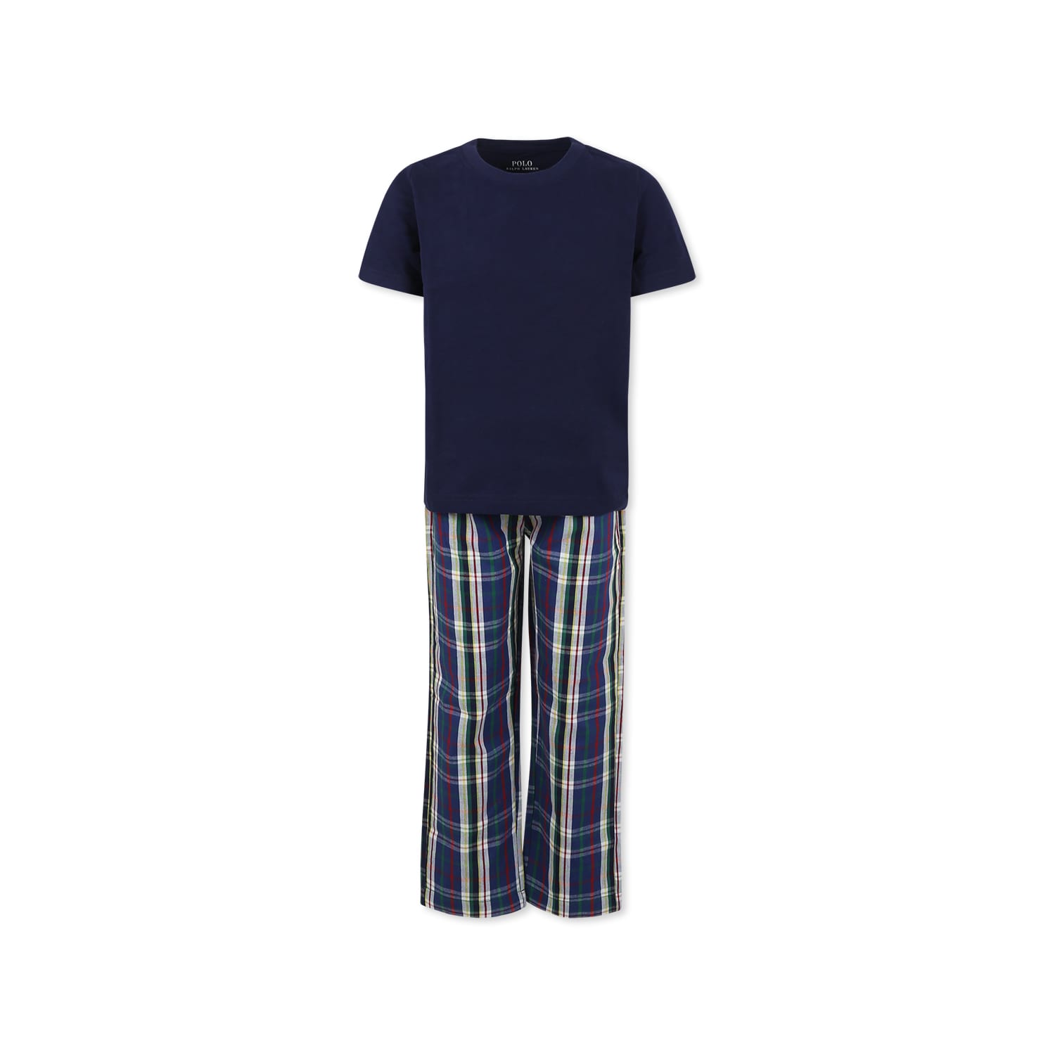 Ralph Lauren Blue Pyjamas For Boy With Horse