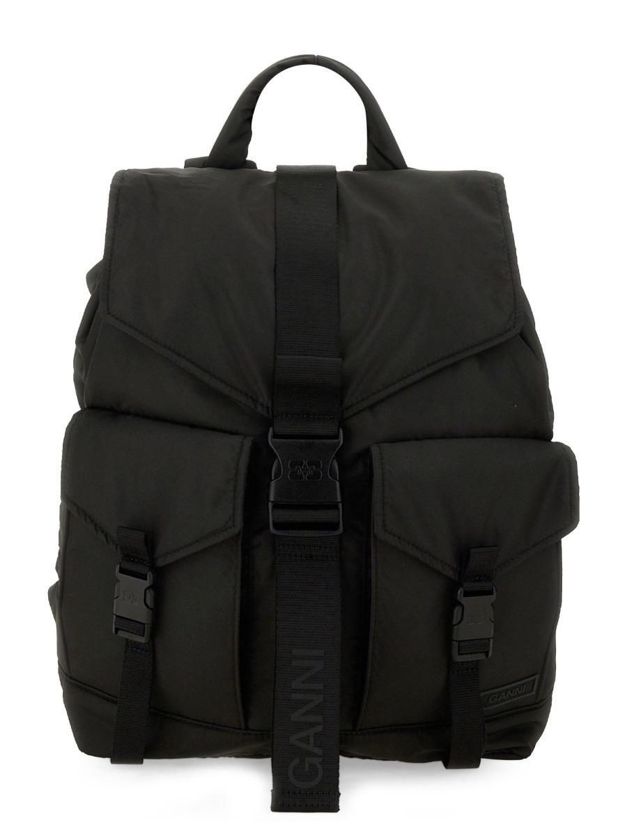 Ganni Backpack With Logo