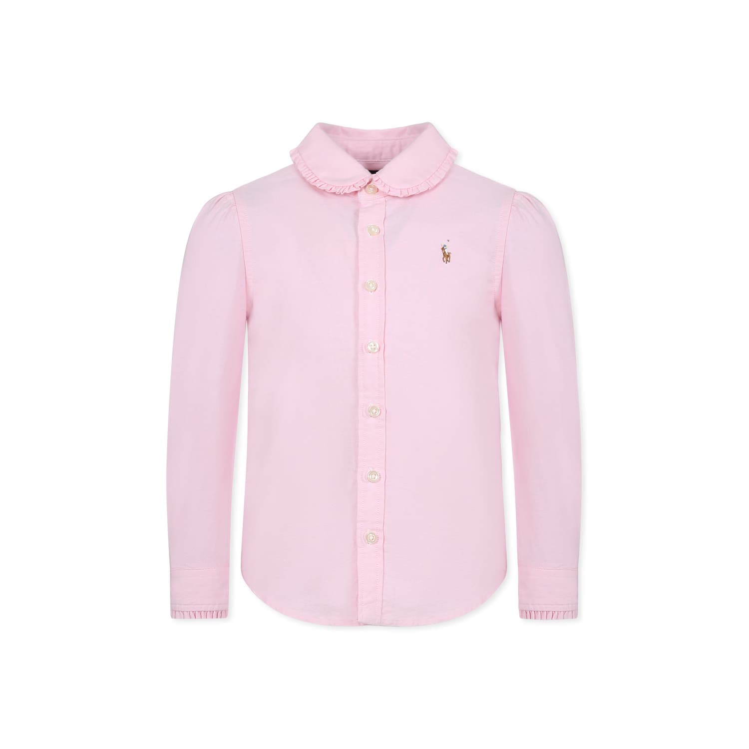 Ralph Lauren Pink Shirt For Girl With Horse
