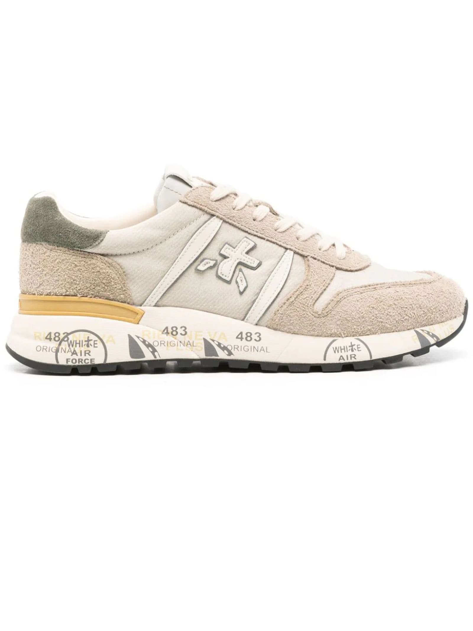 Premiata Beige Lander Sneakers
