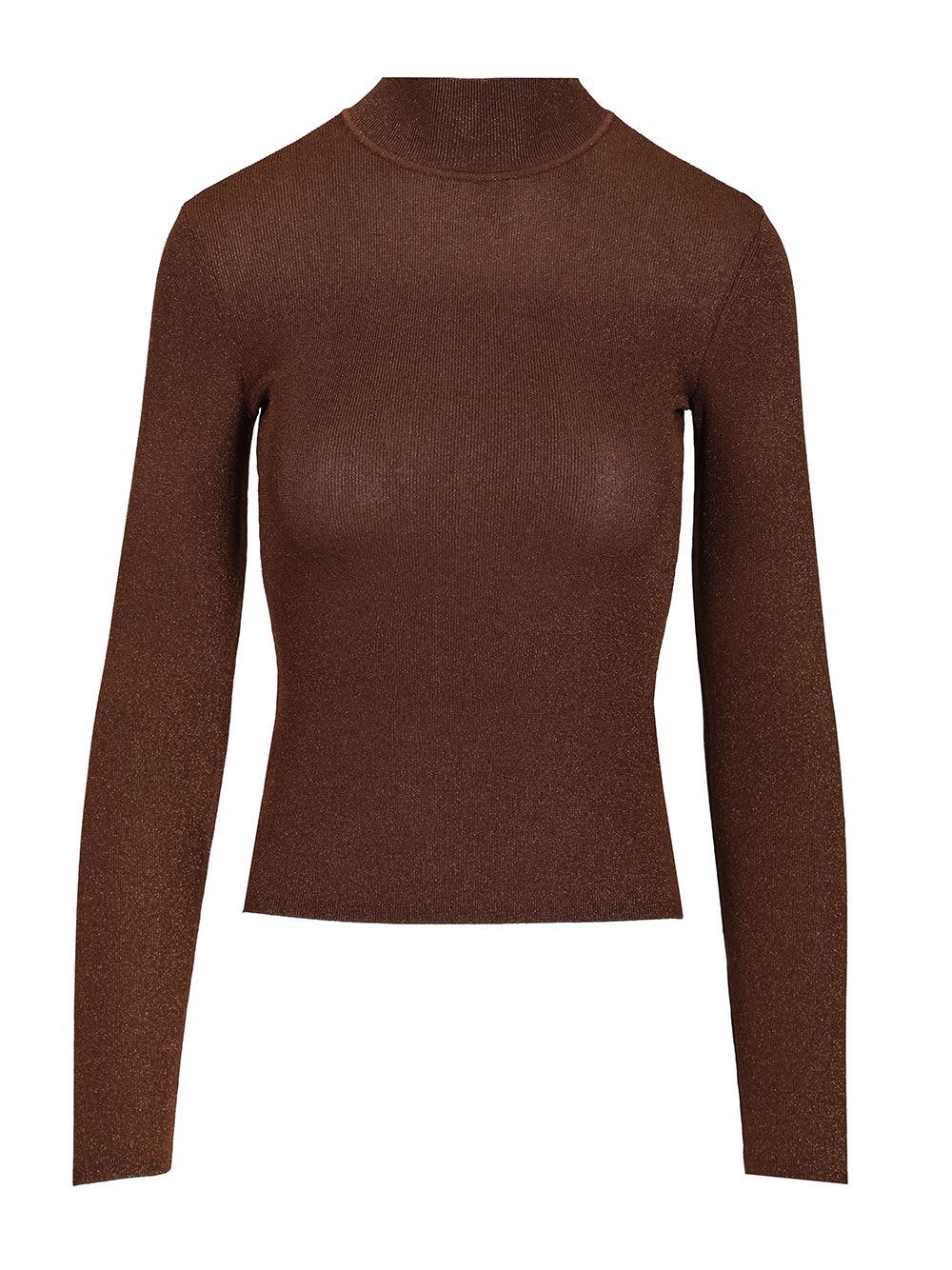 self-portrait Metallic Viscose Top