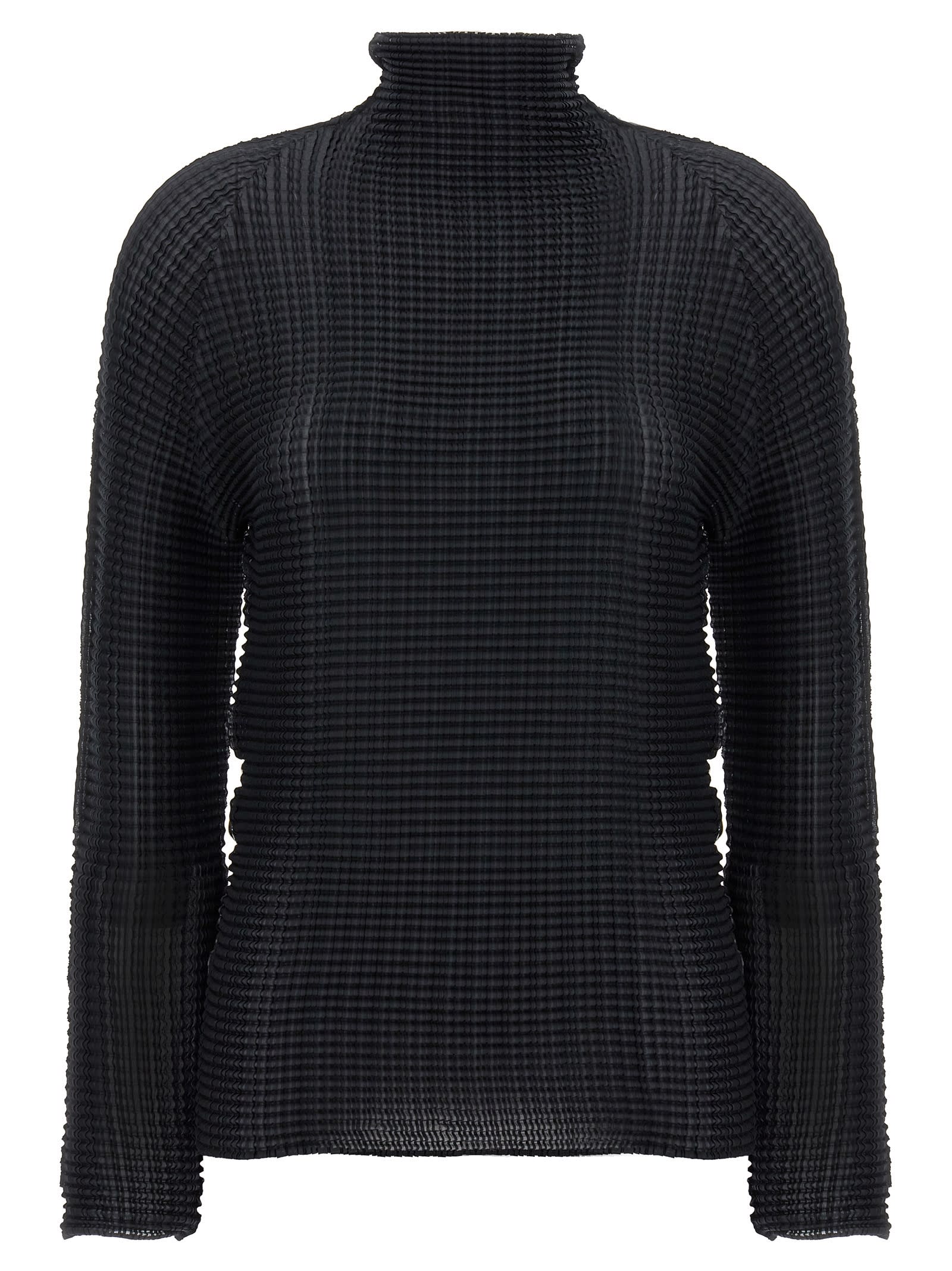 Issey Miyake wooly Pleats Blouse
