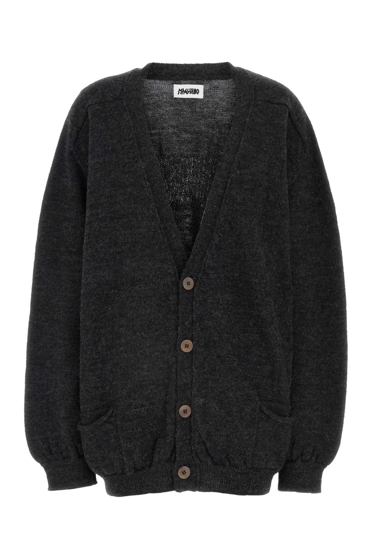 Magliano Charcoal Wool Cardigan