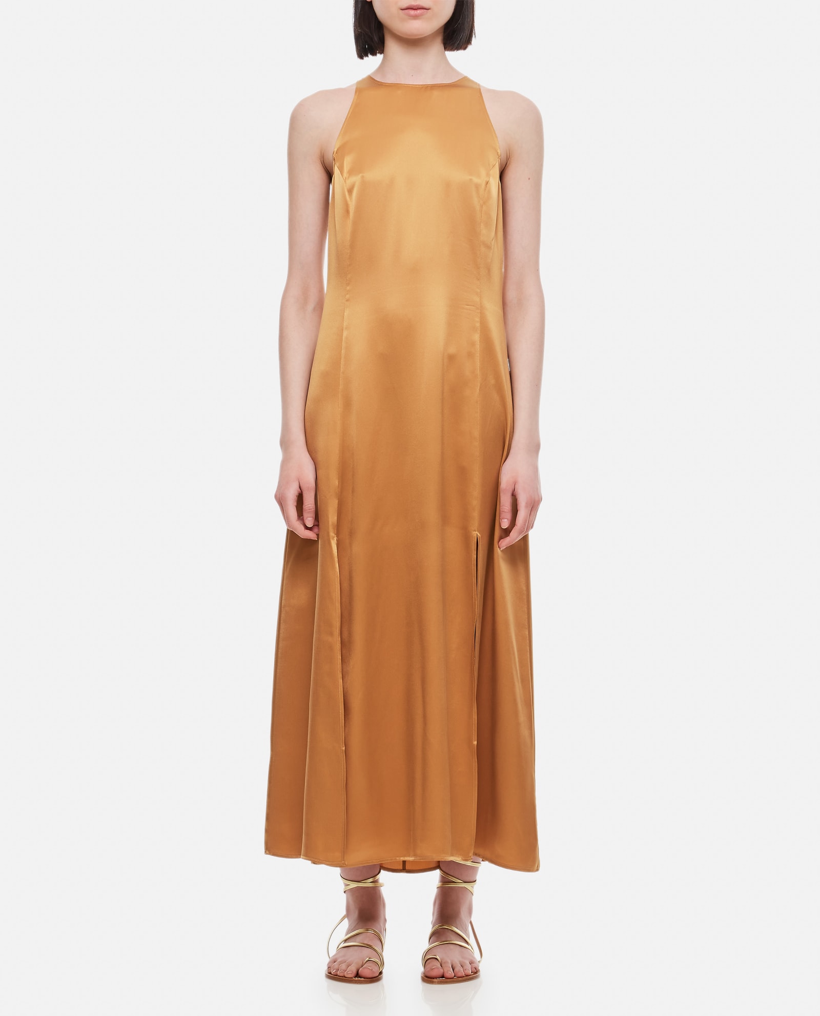 Loulou Studio Mina Silk Satin Dress
