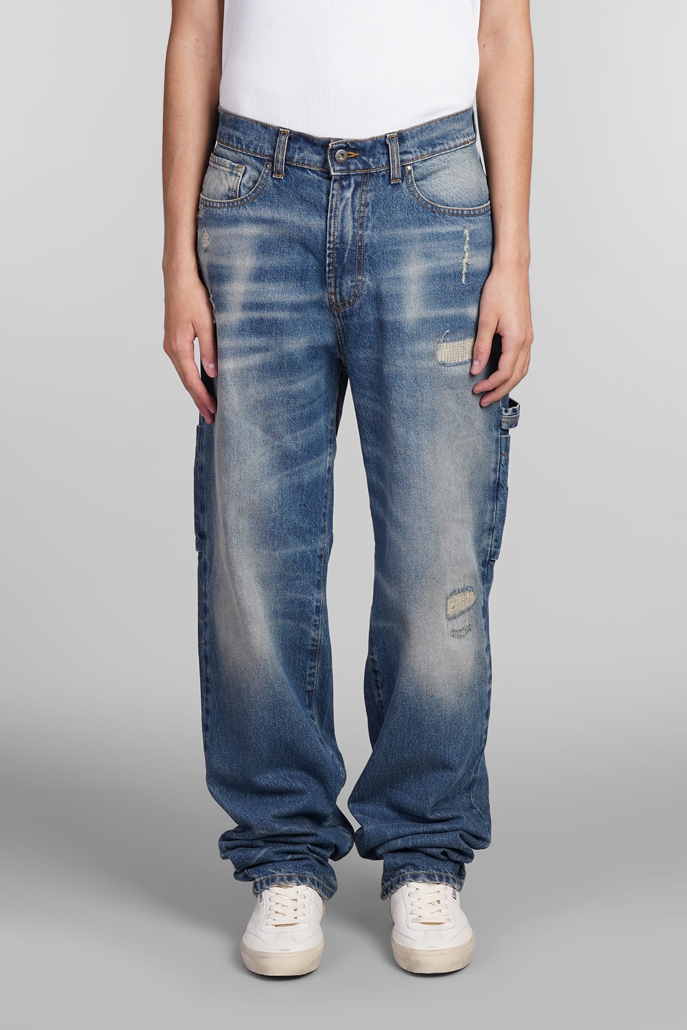 Salvatore Santoro Jeans In Blue Denim