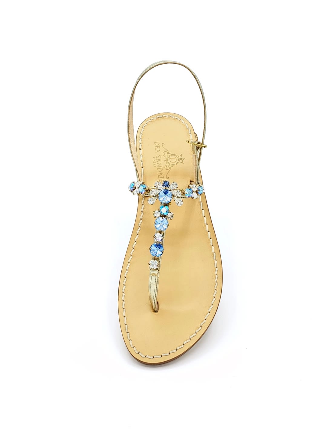 Dea Sandals Sebeto Light Blue Jewel Sandals