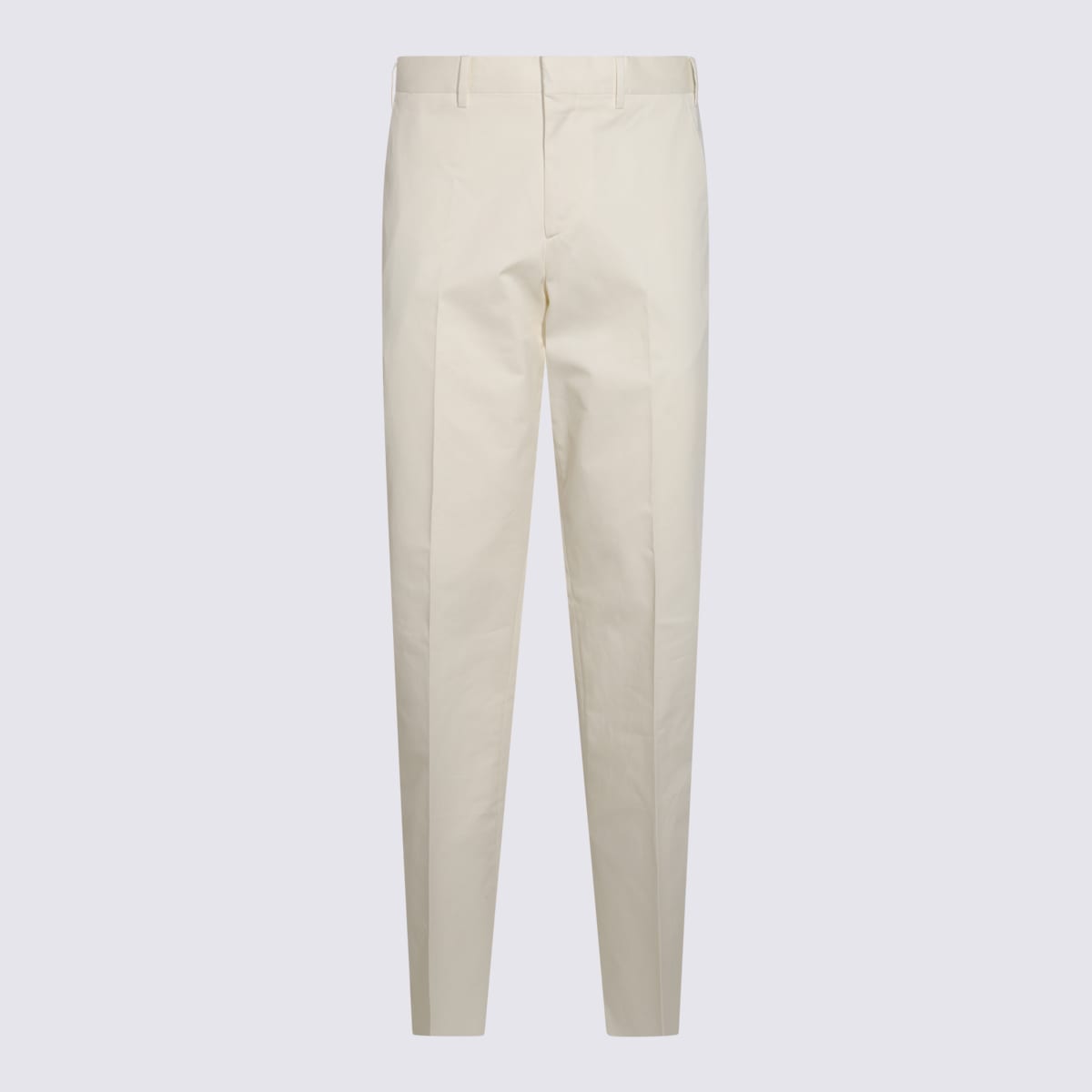 Lardini White Cotton Pants